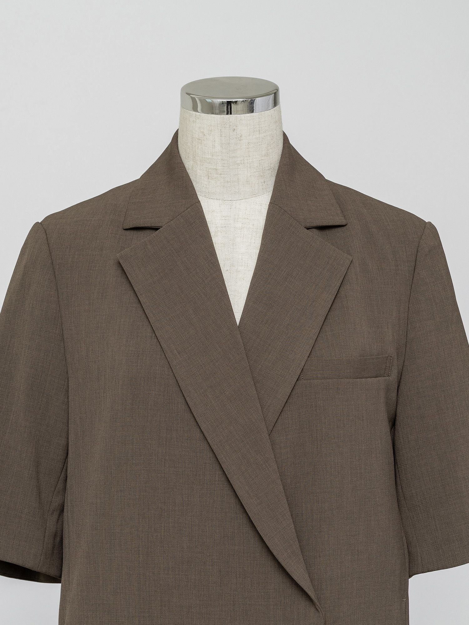 ハーフスリーブボクシージャケット