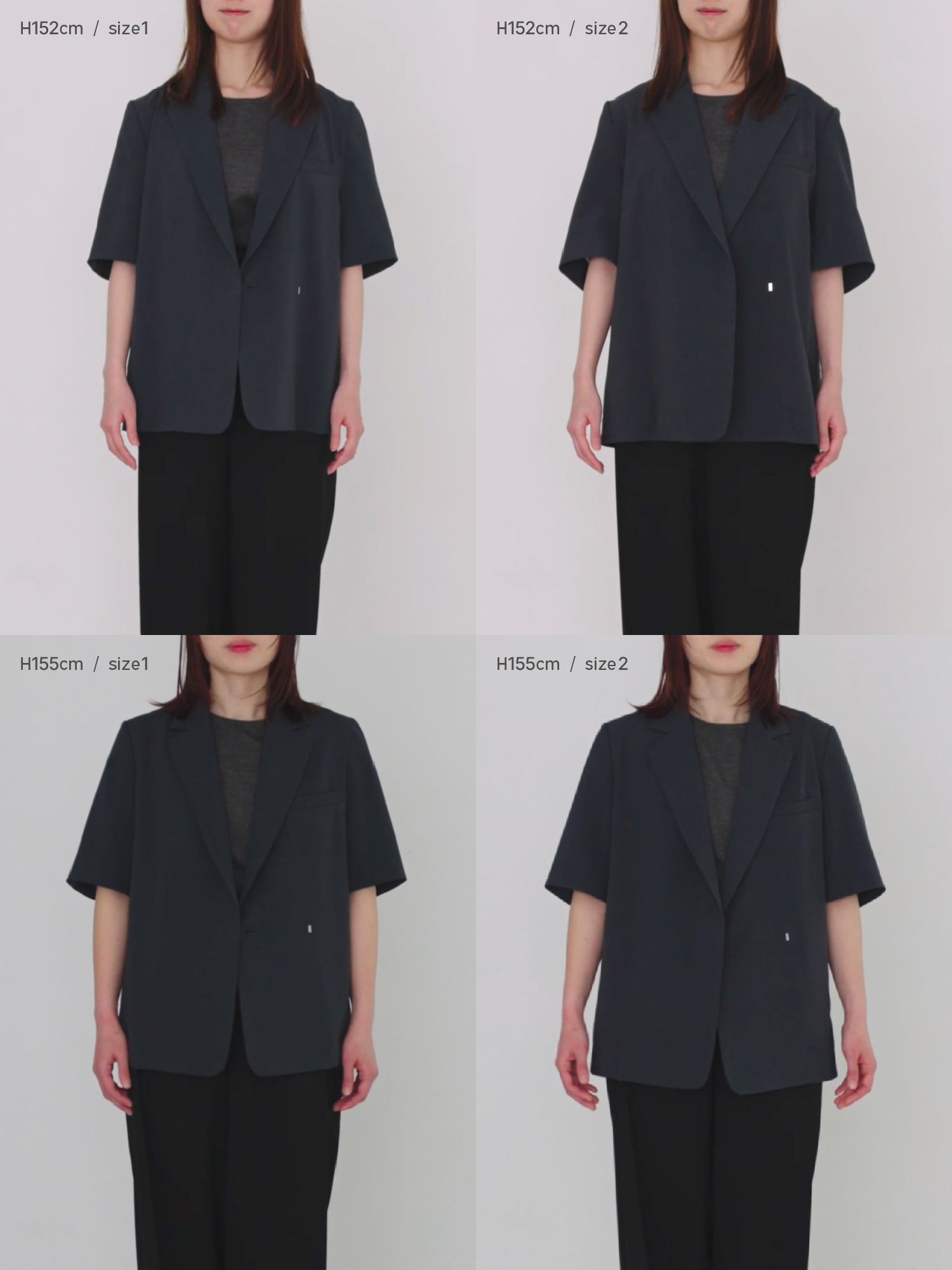 ハーフスリーブボクシージャケット