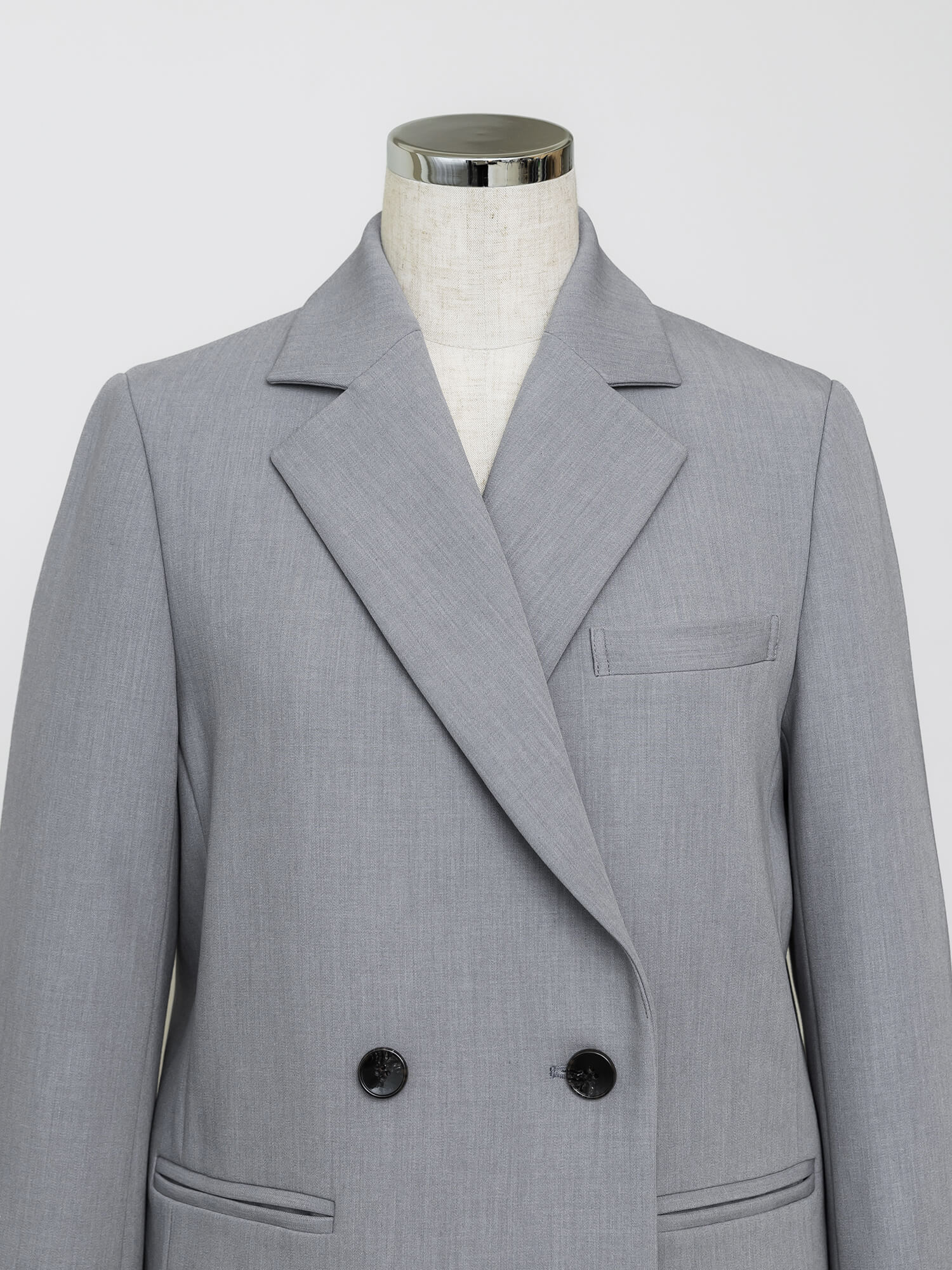 ダブルブレストツイルジャケット