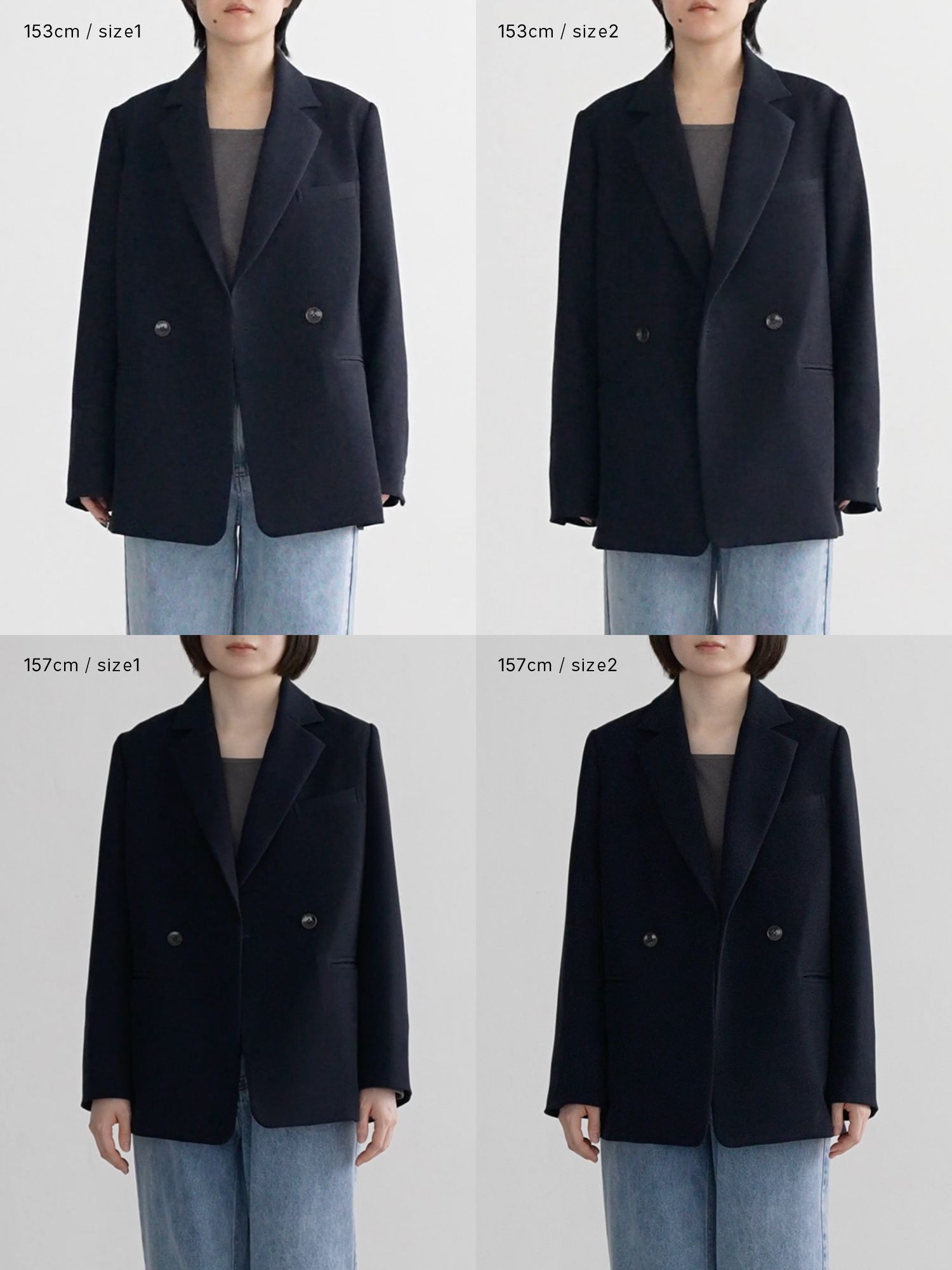 ダブルブレストツイルジャケット