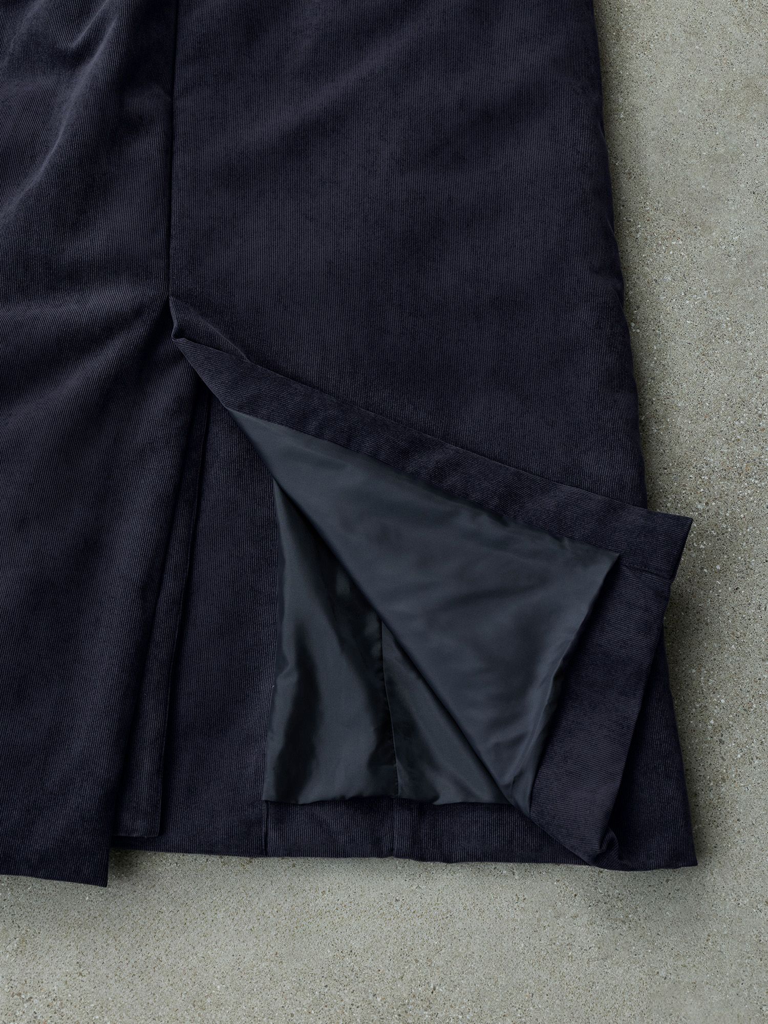 コーデュロイシートダウンコート