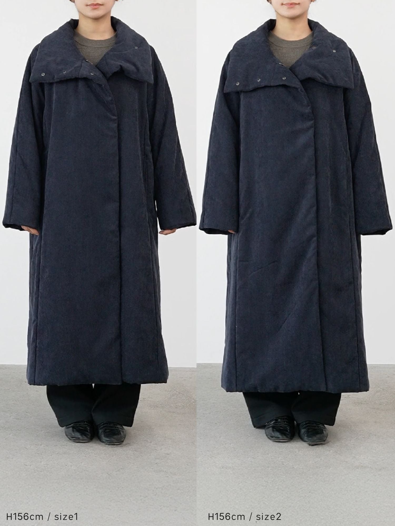 コーデュロイシートダウンコート