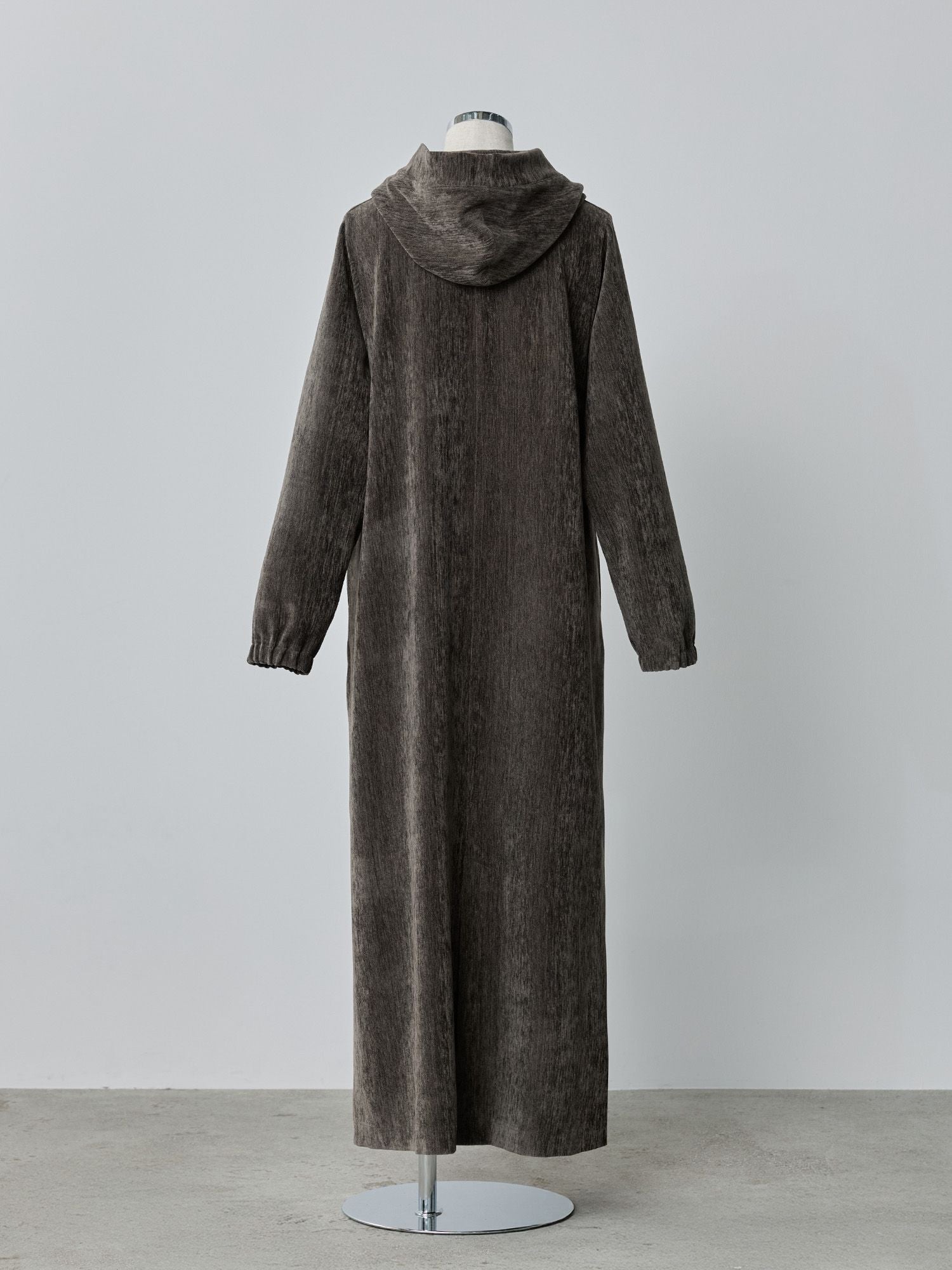 ベルベットフードワンピース