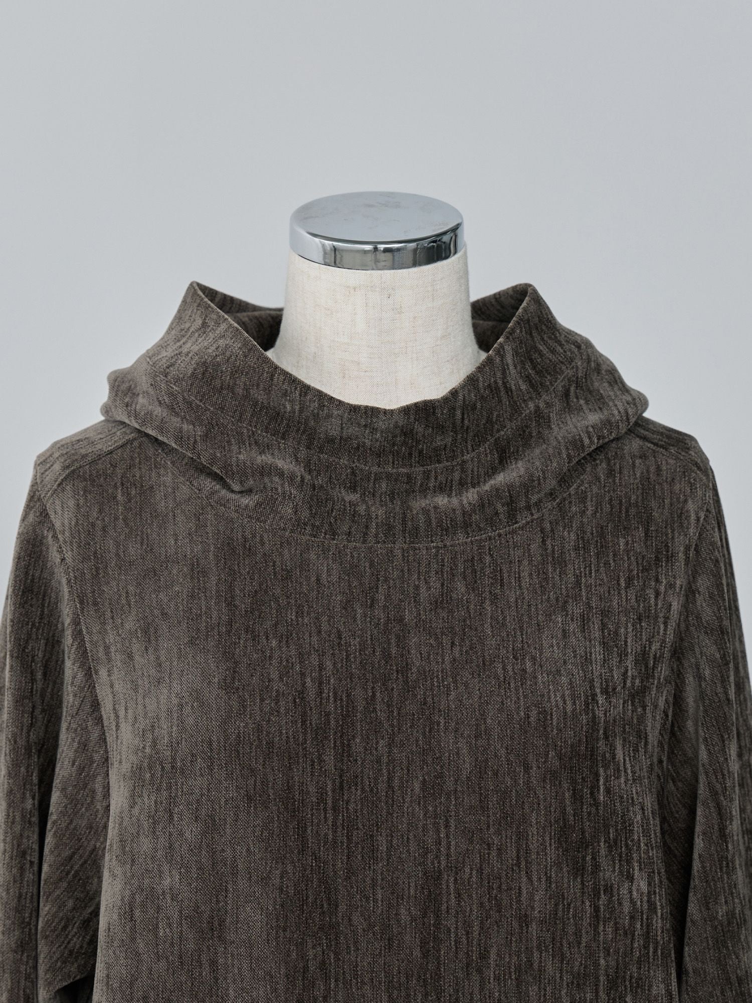 ベルベットフードワンピース