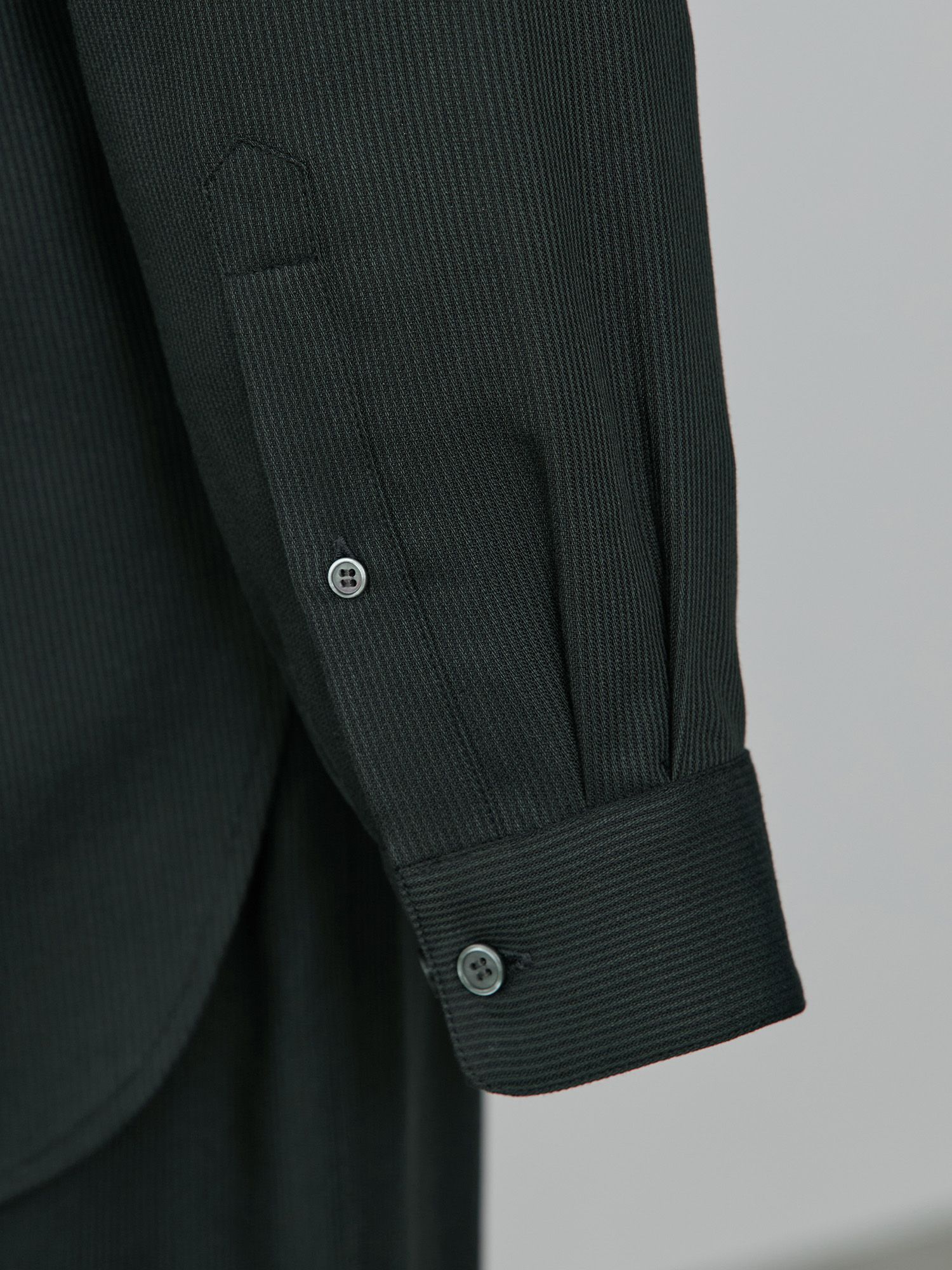 テンセルコットンピケミニマルシャツ