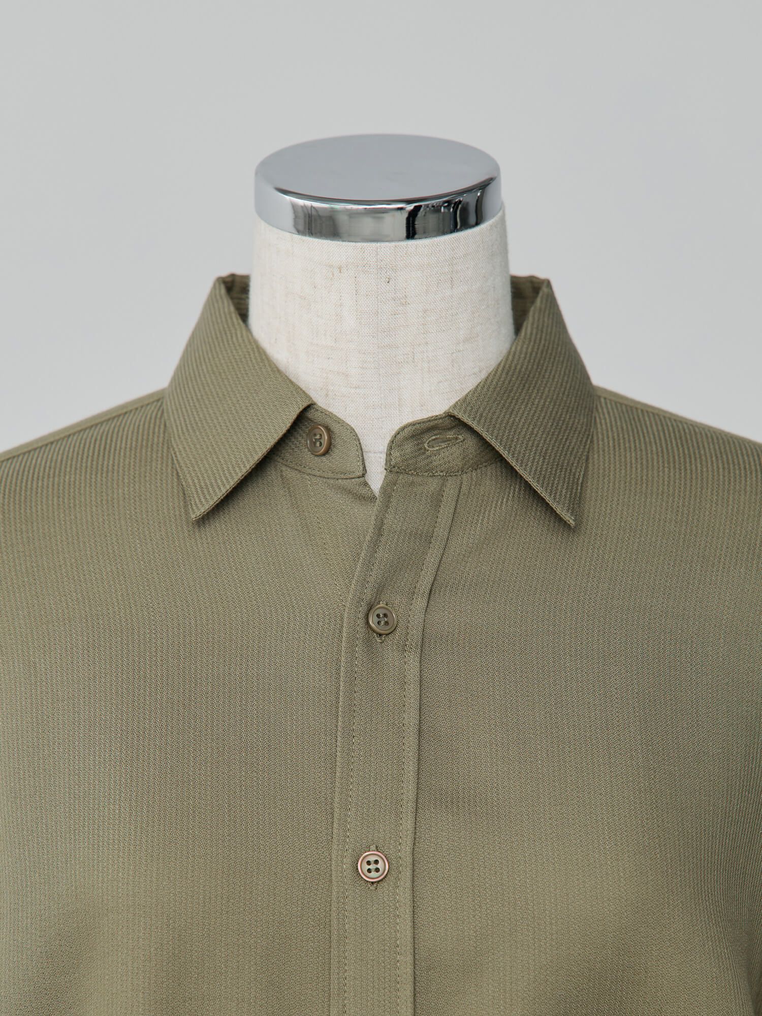 テンセルコットンピケミニマルシャツ