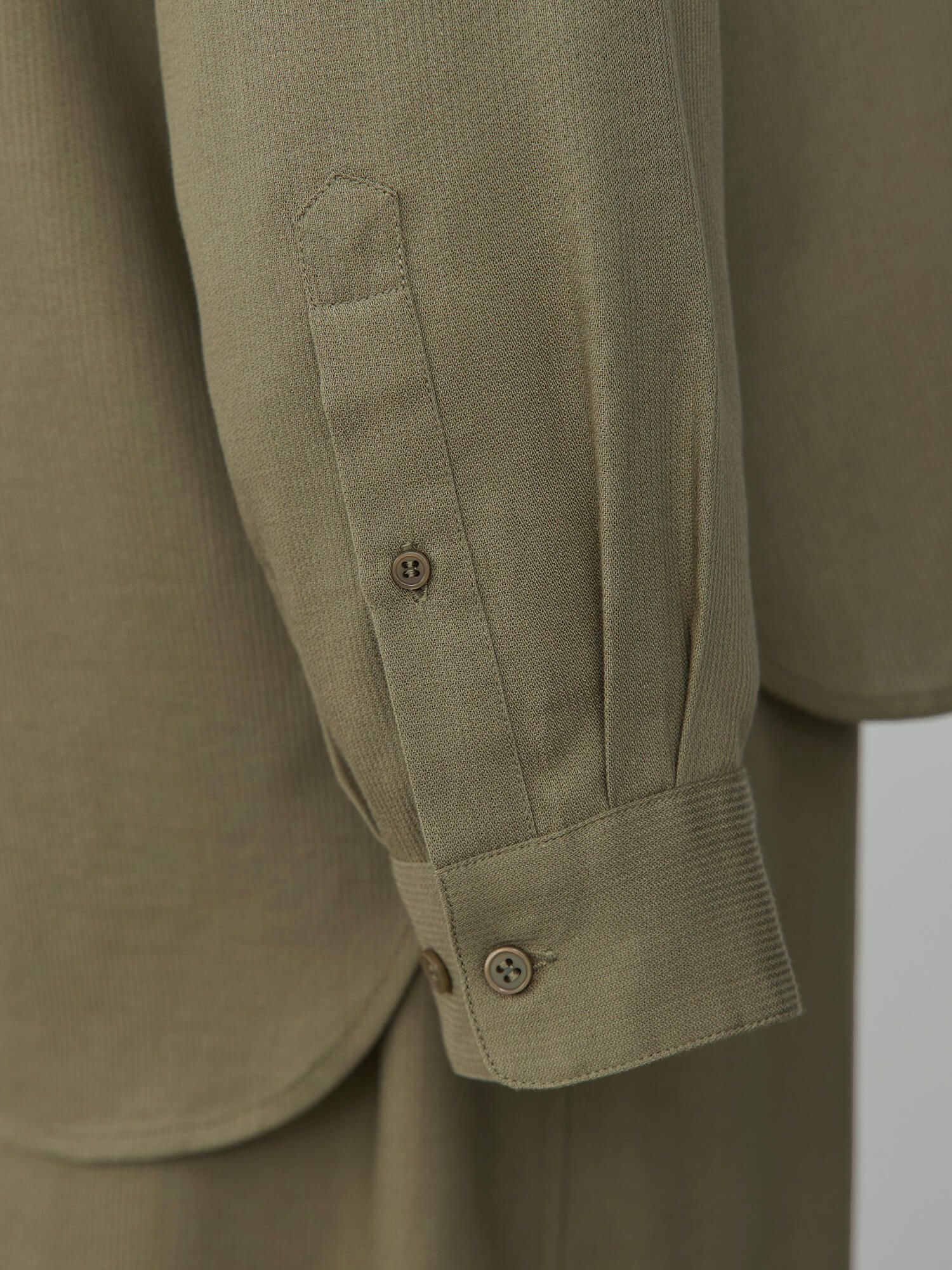 テンセルコットンピケミニマルシャツ