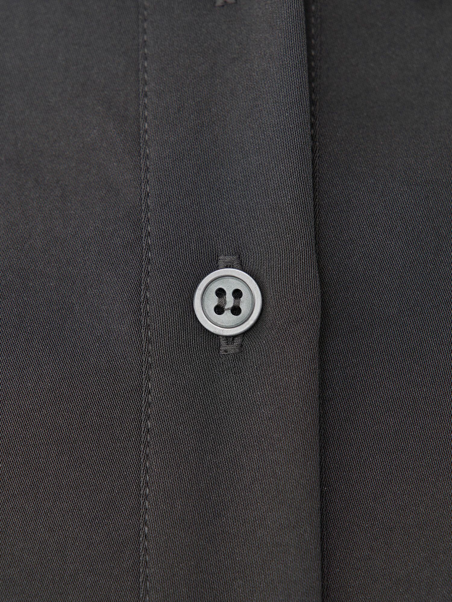 サテンドレープシャツワンピース