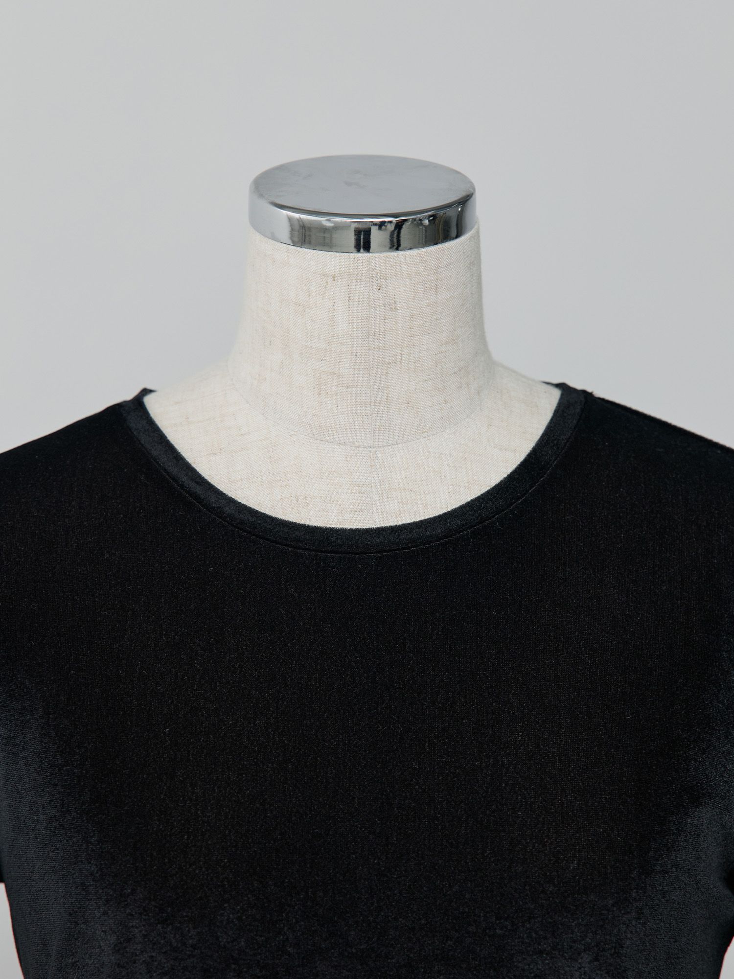 シアーベロアクルーネックT