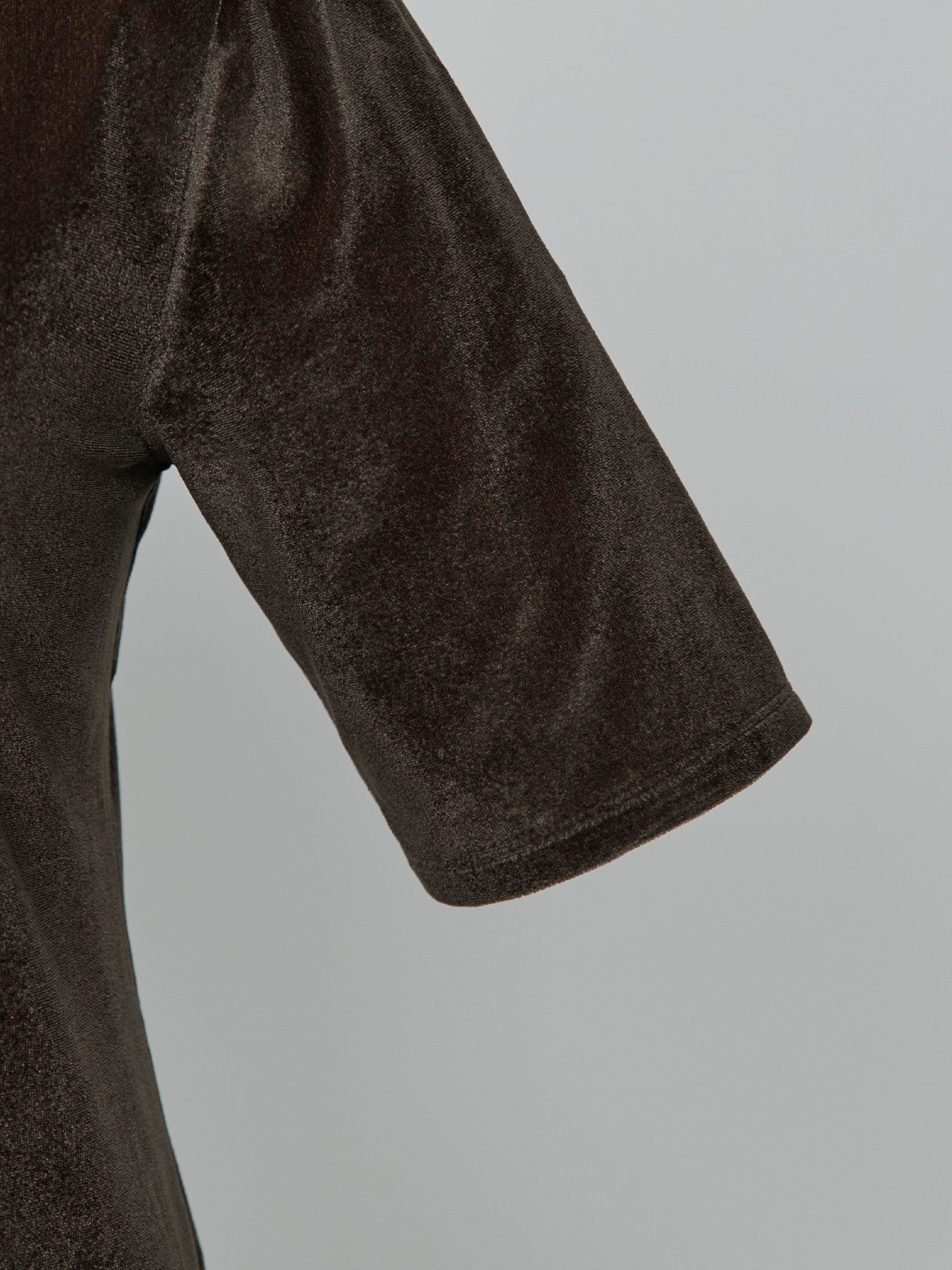 シアーベロアクルーネックT