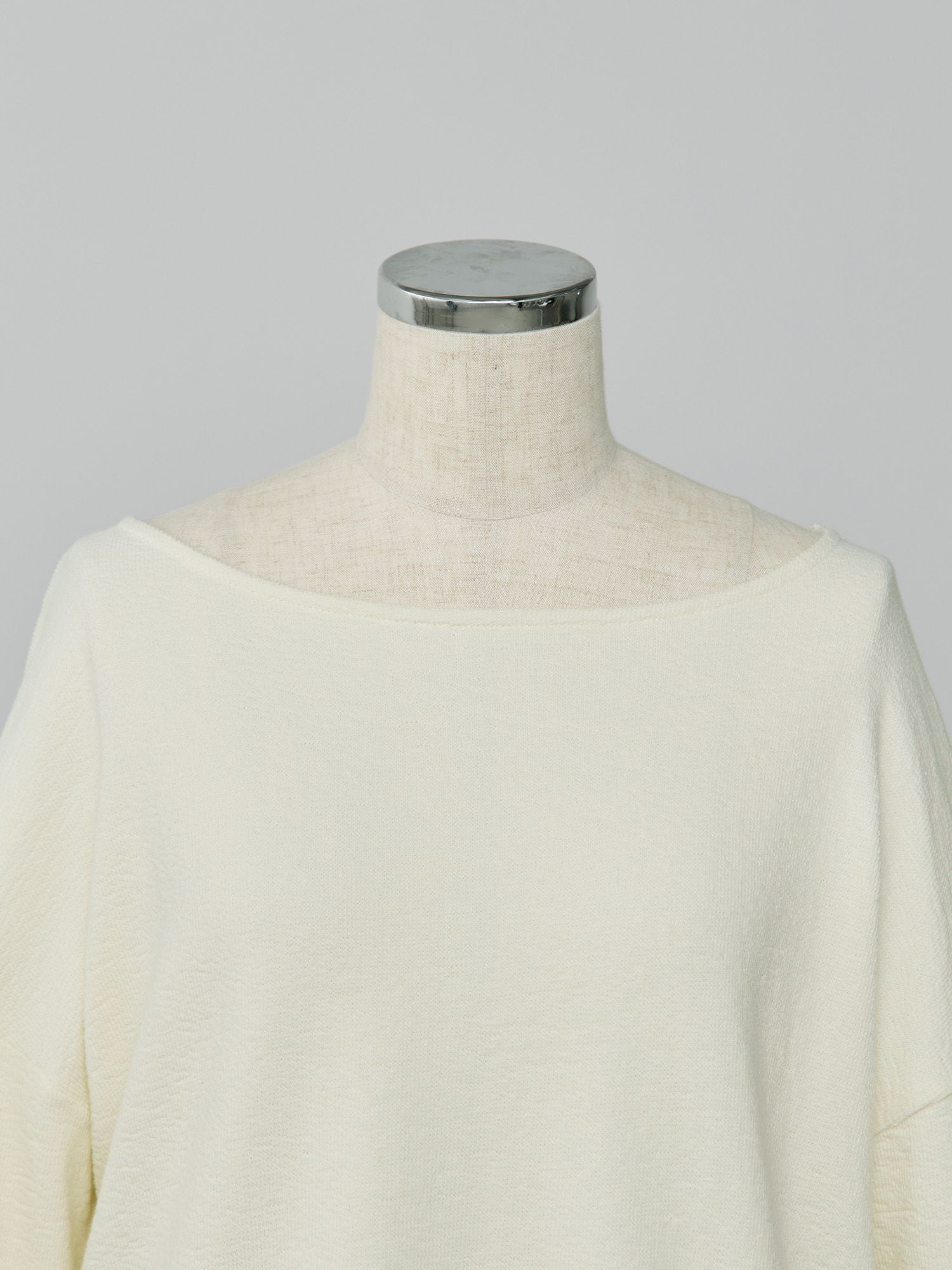 2wayラフインレーボートネックロンT