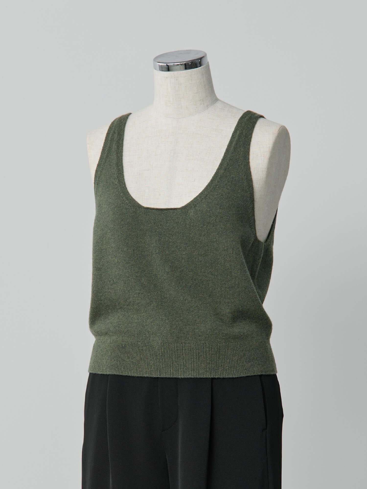 2wayウールカシミアニットビスチェ