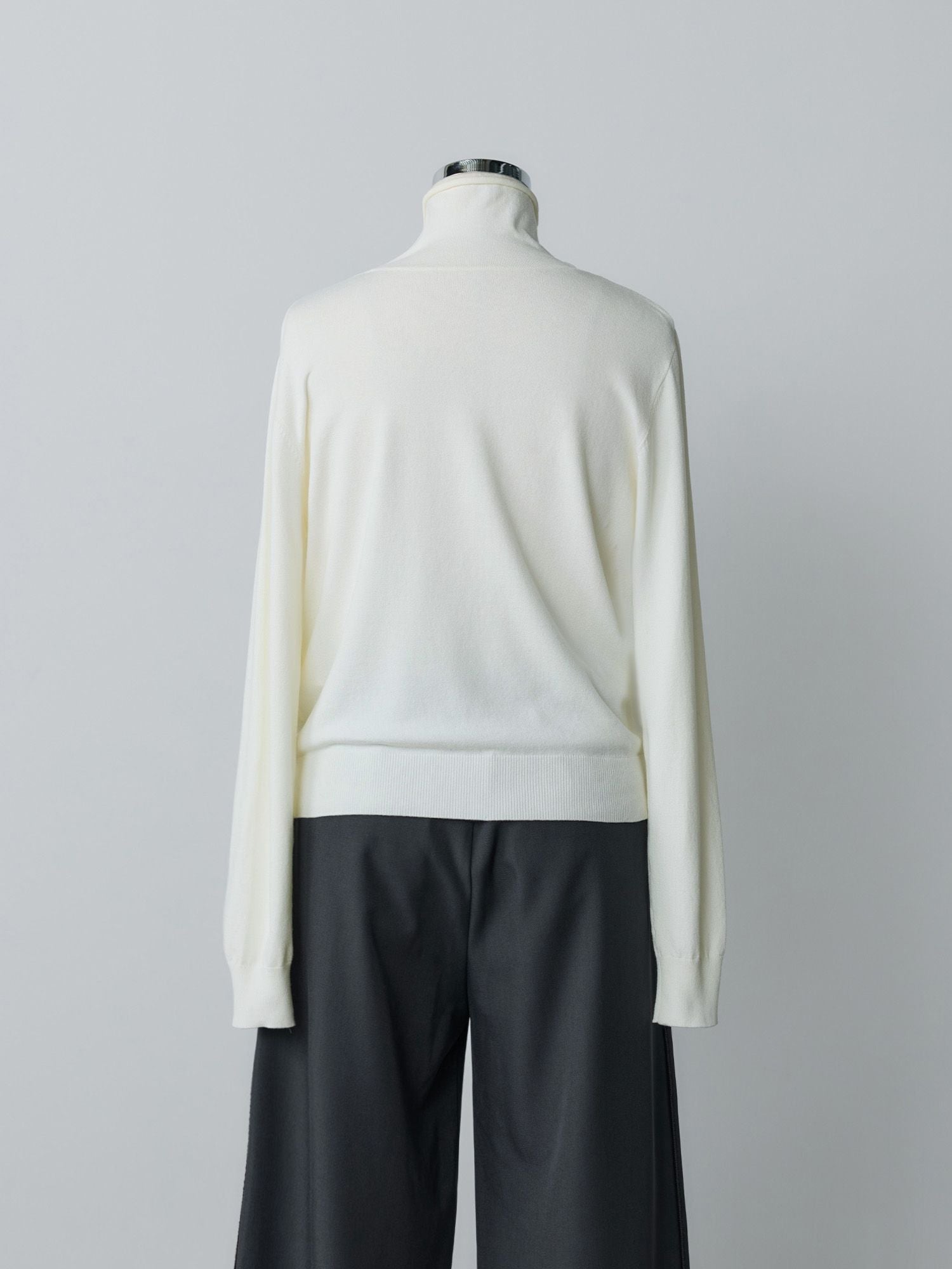 2wayハイネックスリムカーディガン