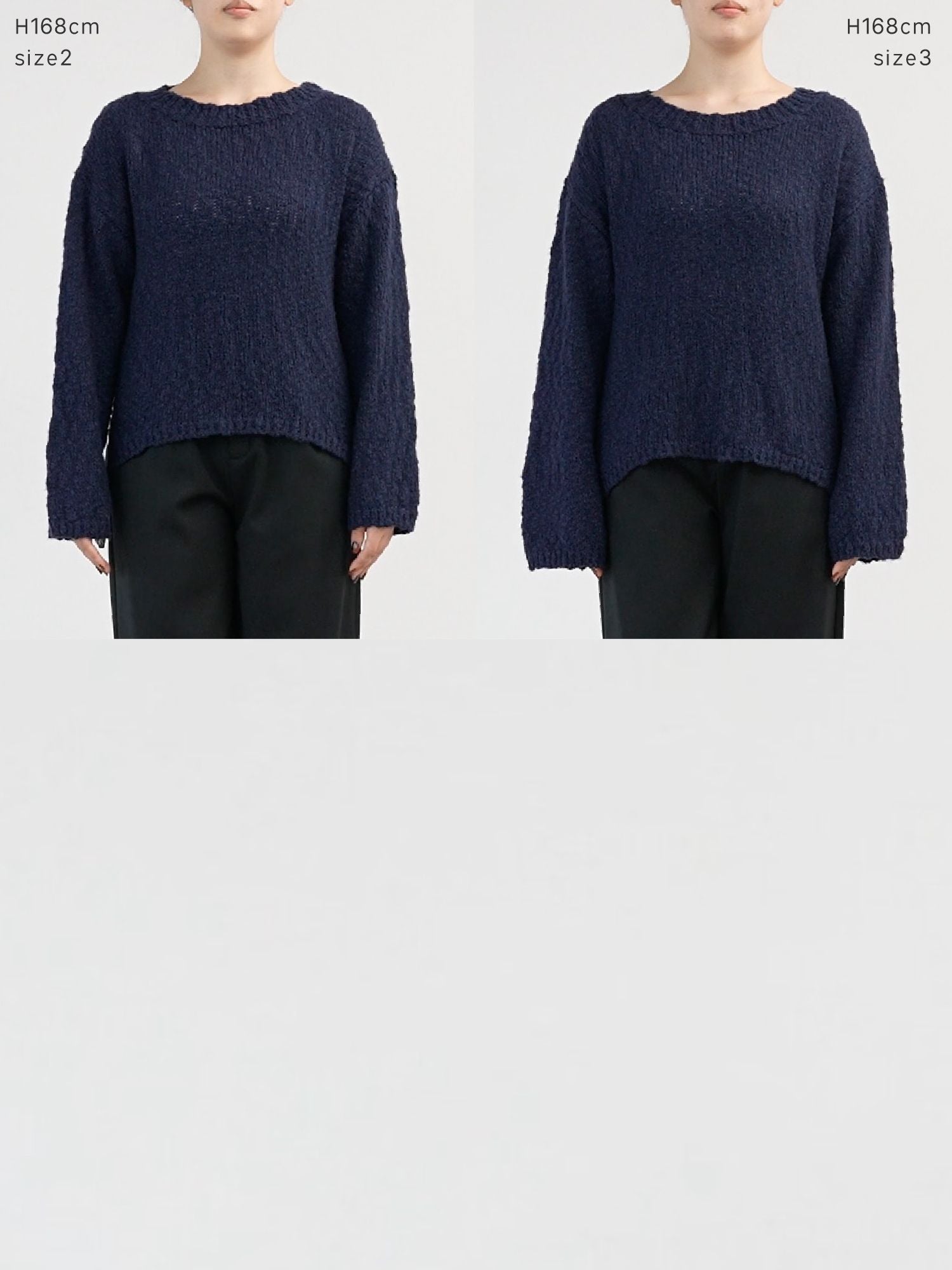 ロービングスラブルーズニット