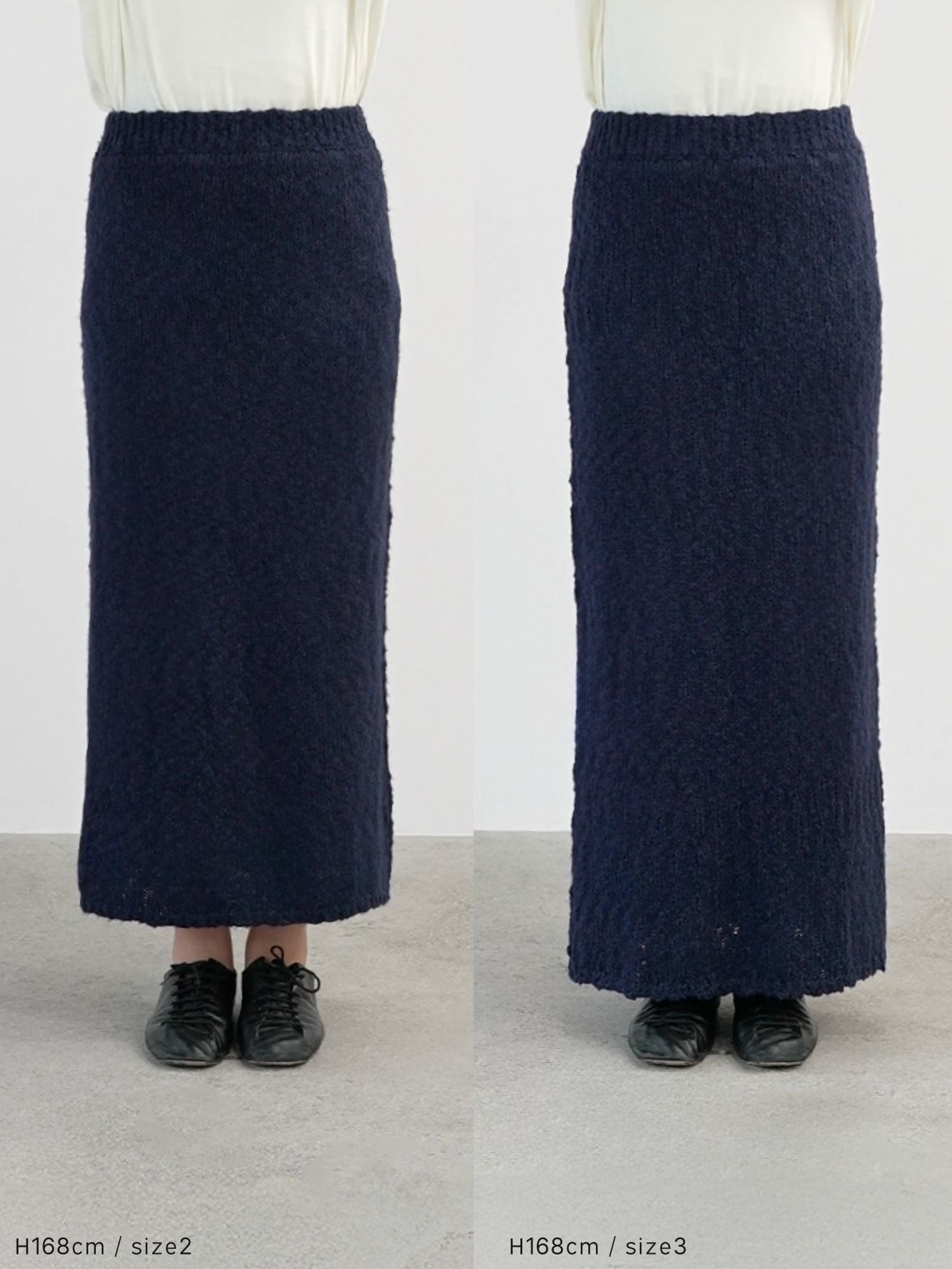 ロービングスラブニットスカート