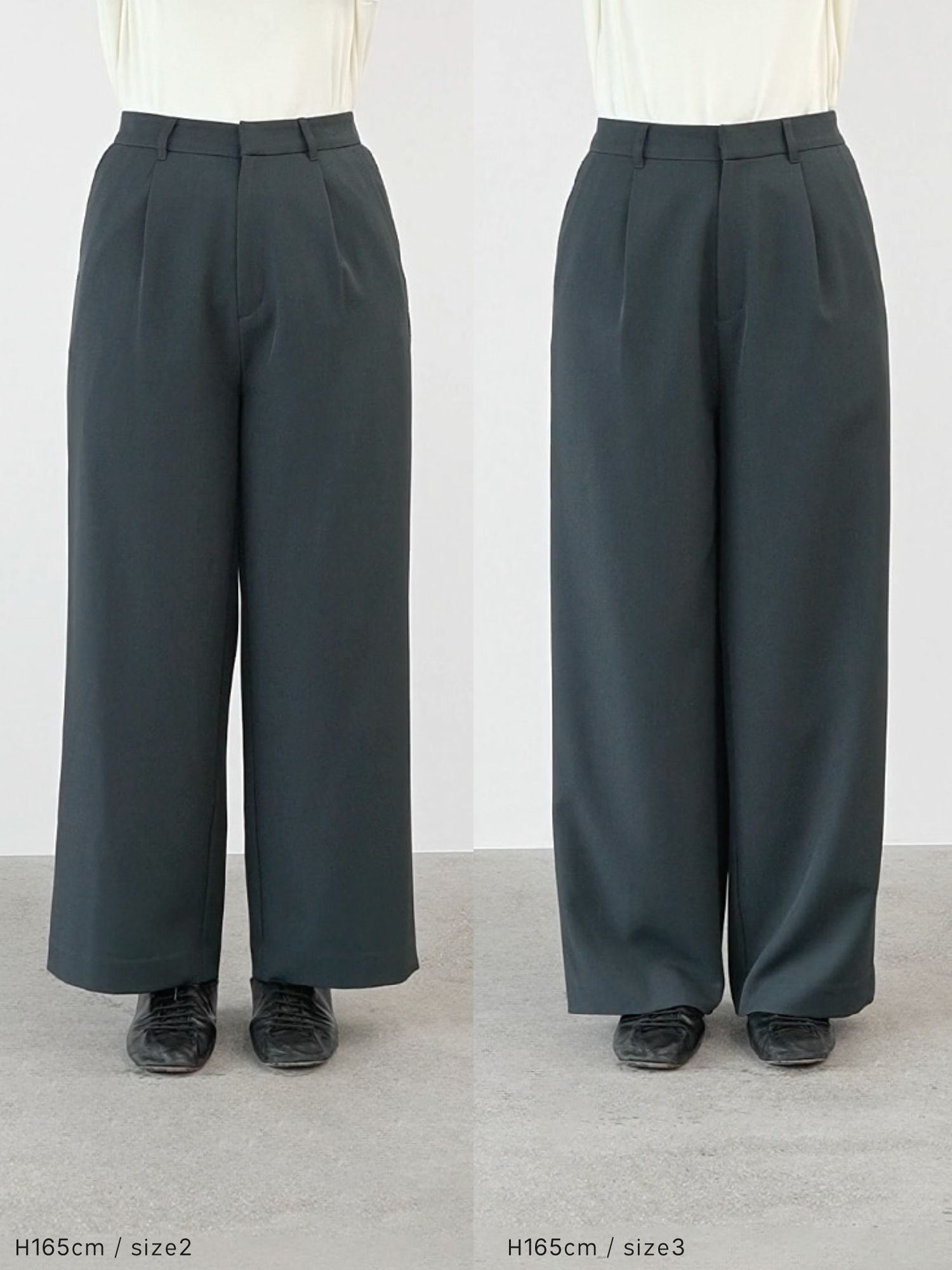 サイドシームニットラインスラックス