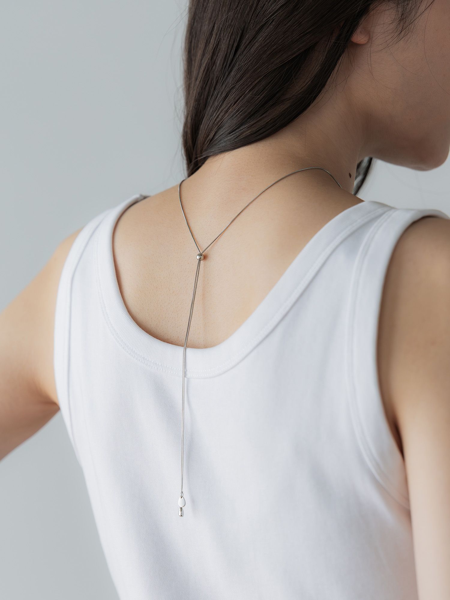 ウェイビーアジャスタブルネックレス