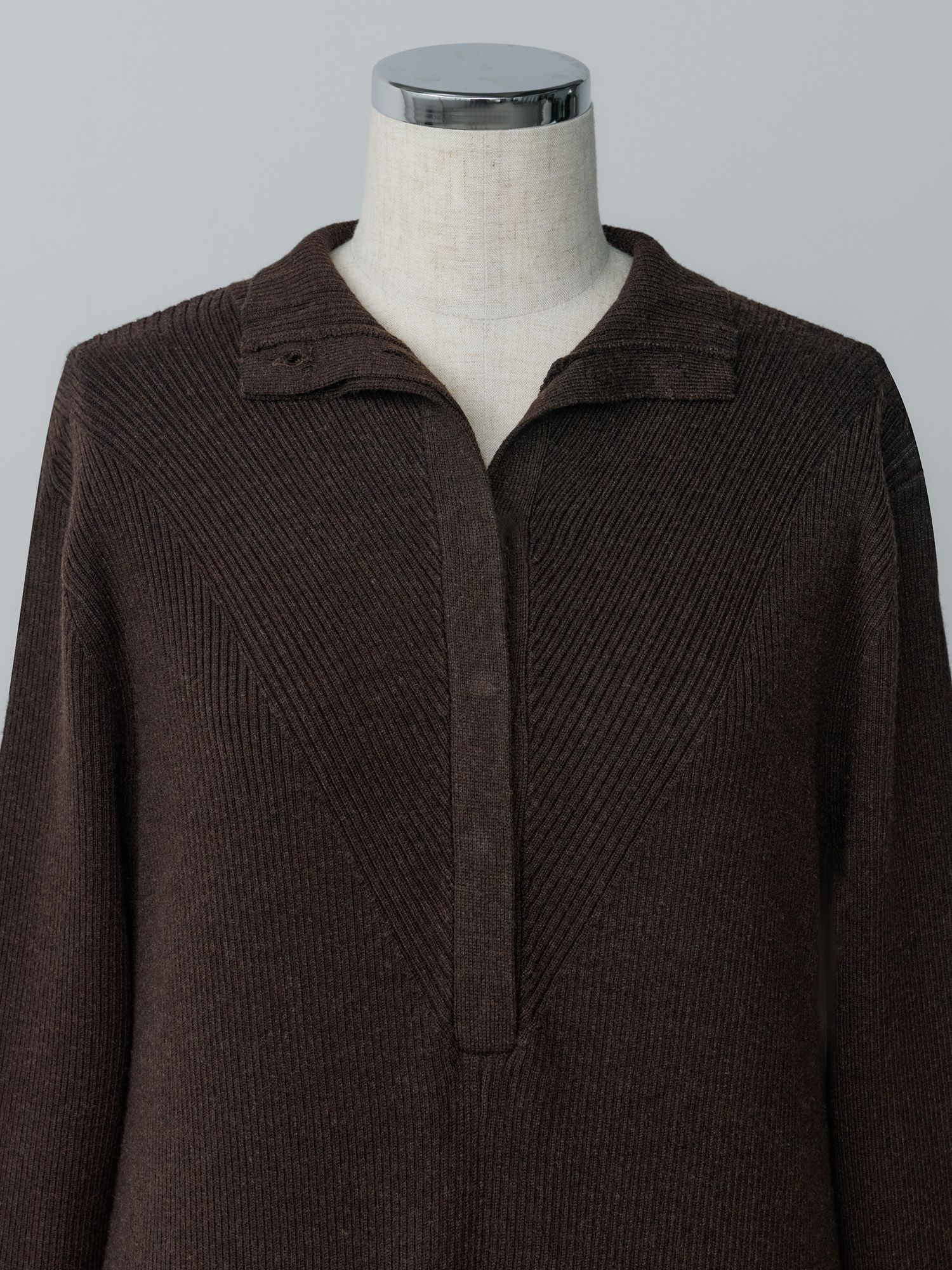 フロントフライニットワンピース