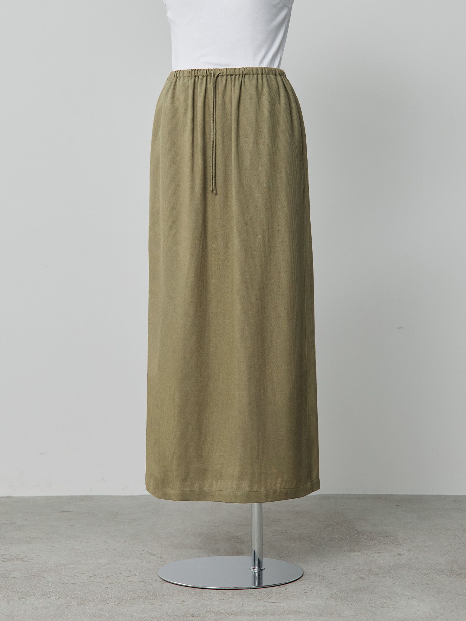 テンセルコットンピケIラインスカート