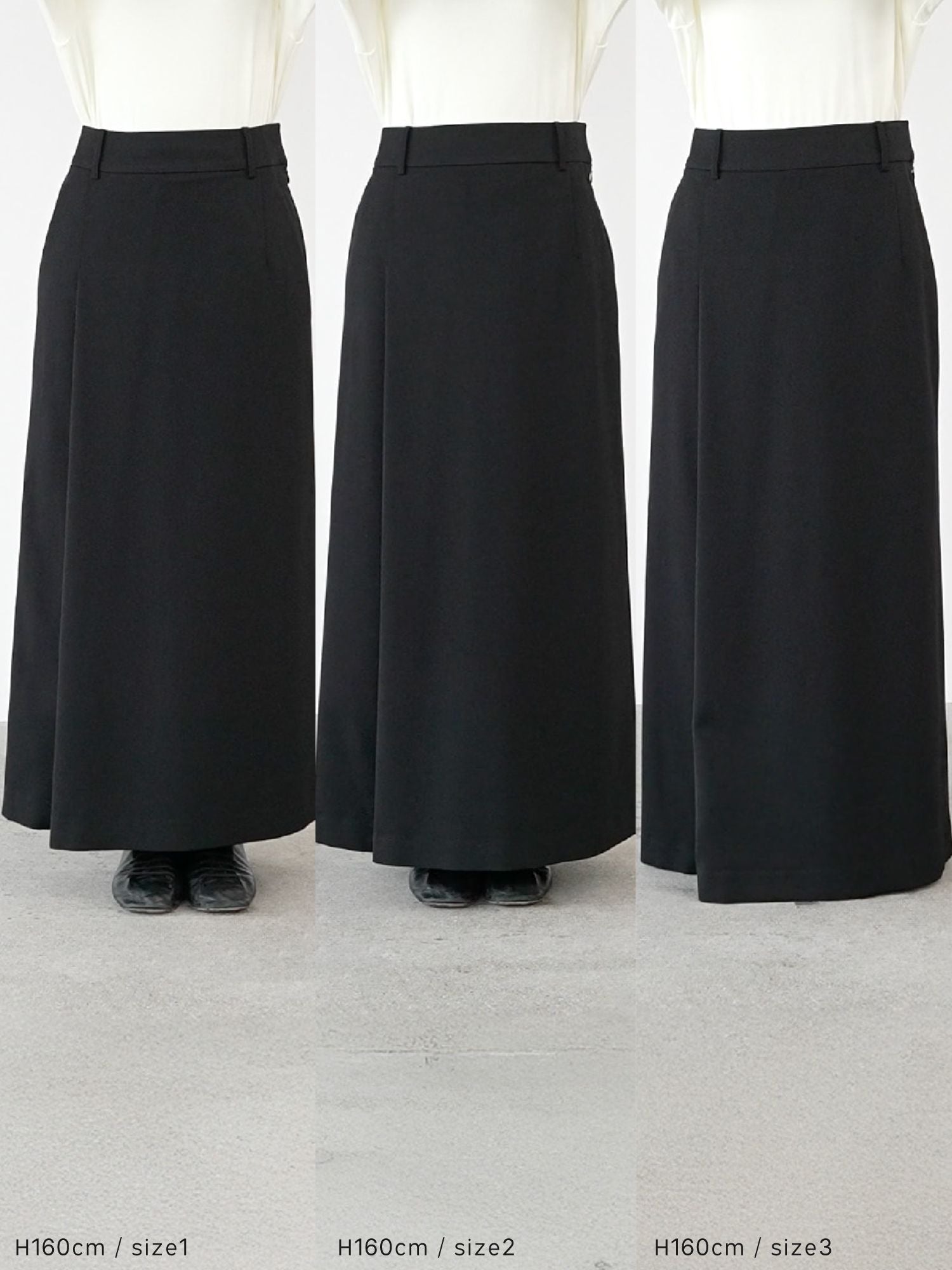 3wayスリットIラインスカート
