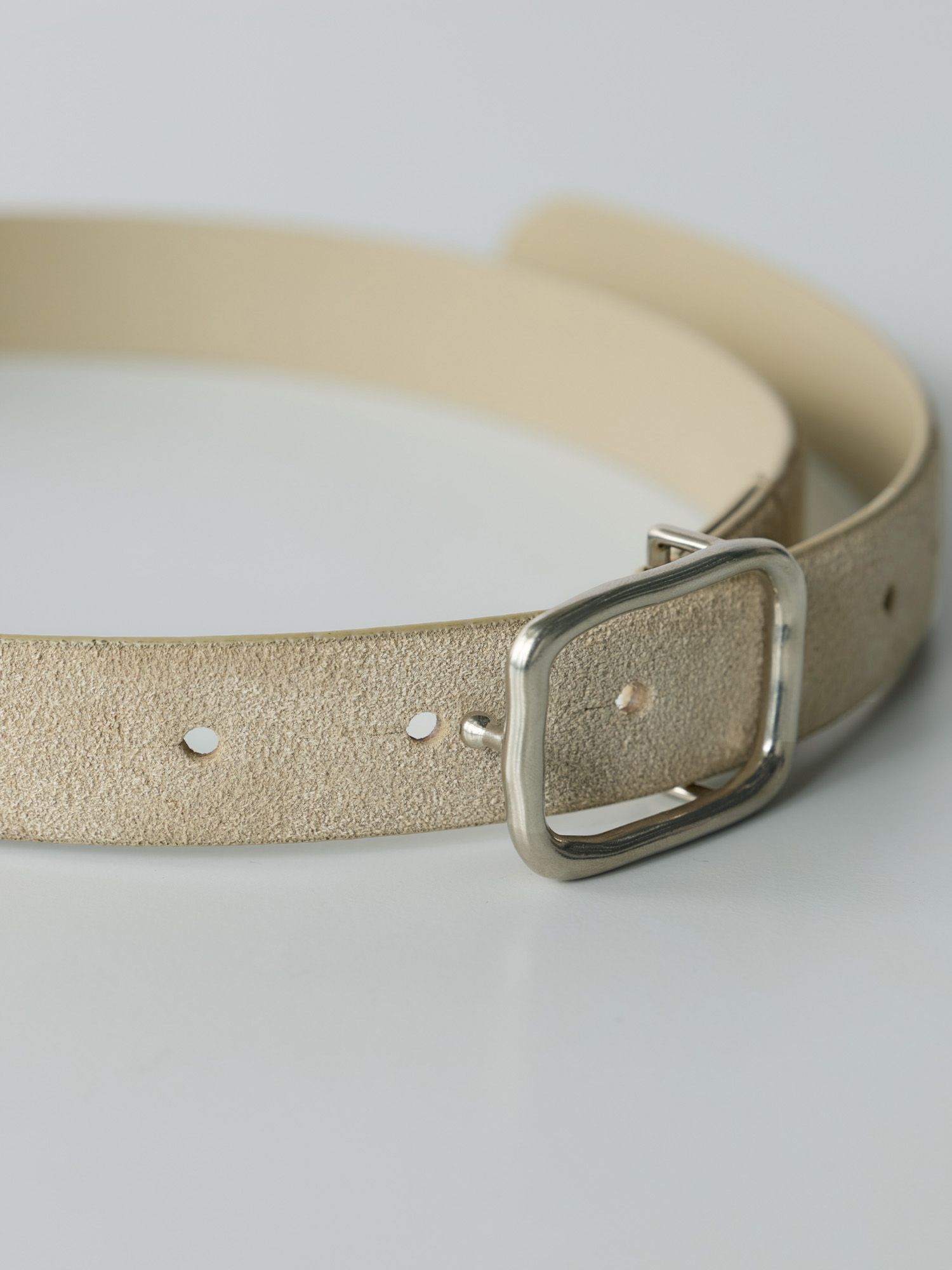 ボタンスタッズスウェードベルト