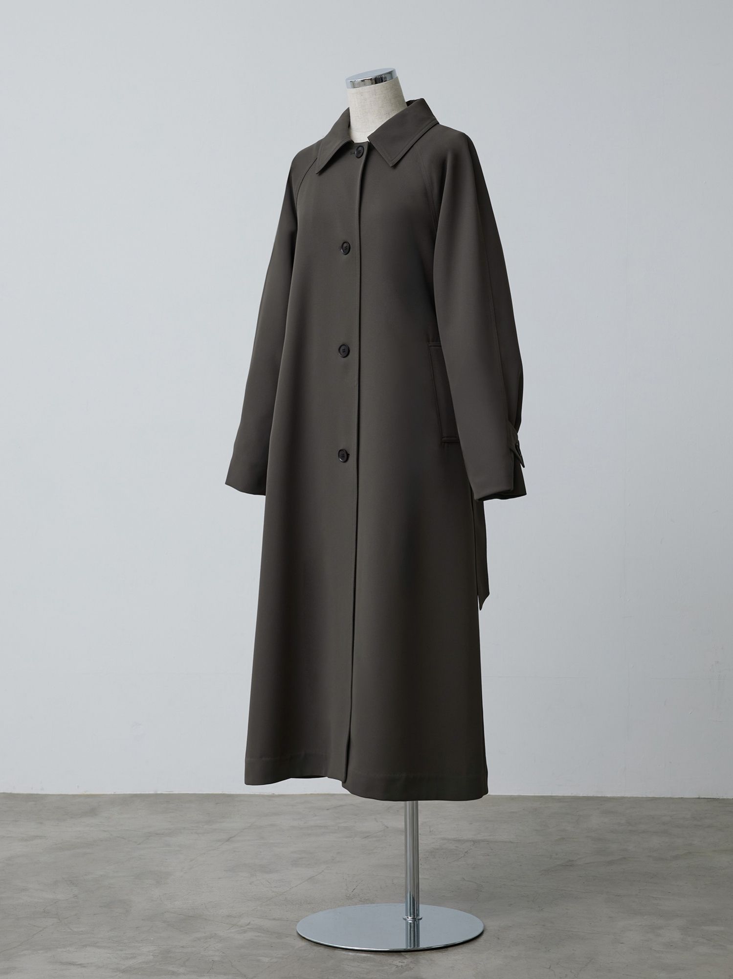 ドレープステンカラーコート