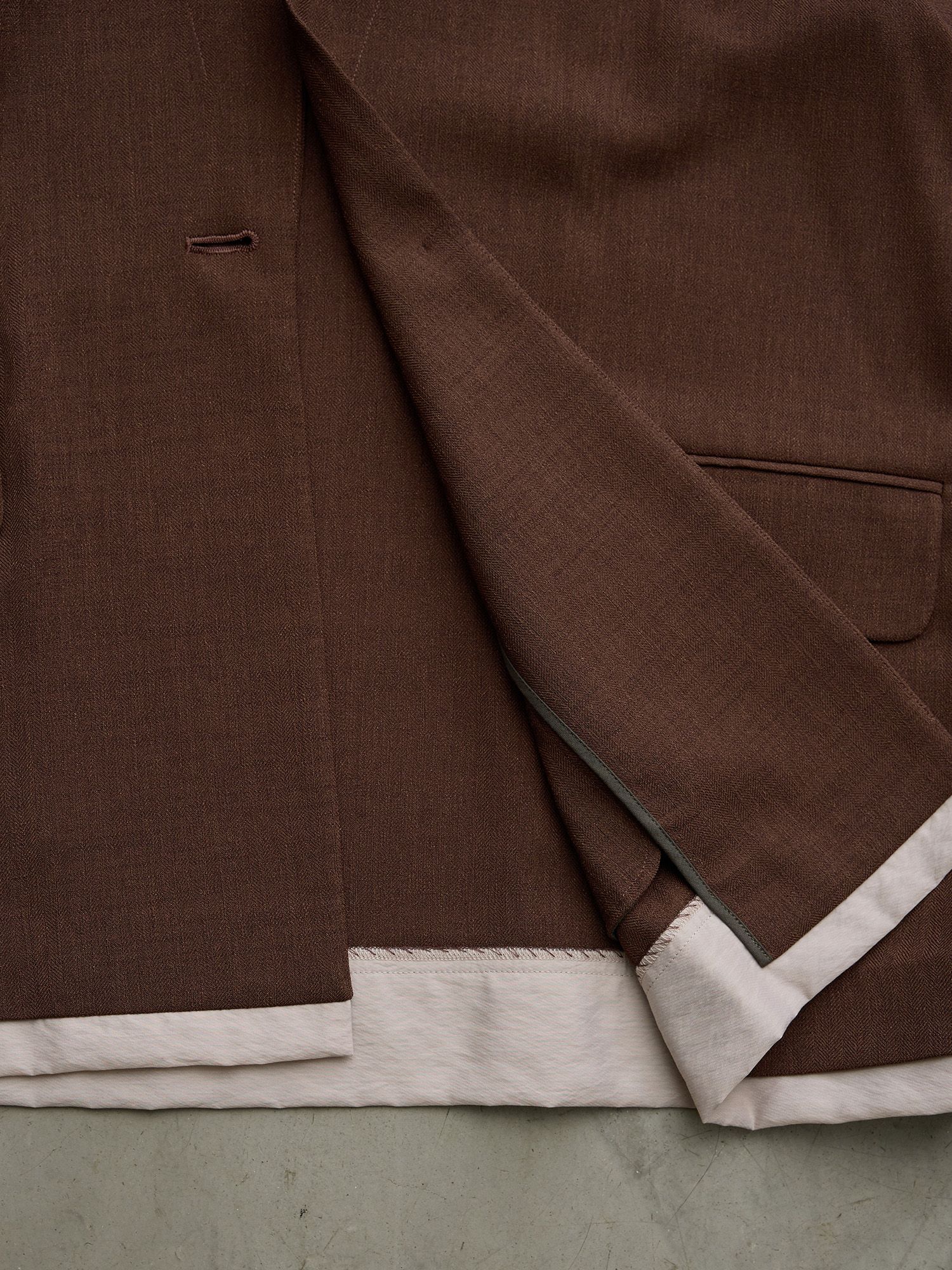 レイヤードシアージャケット