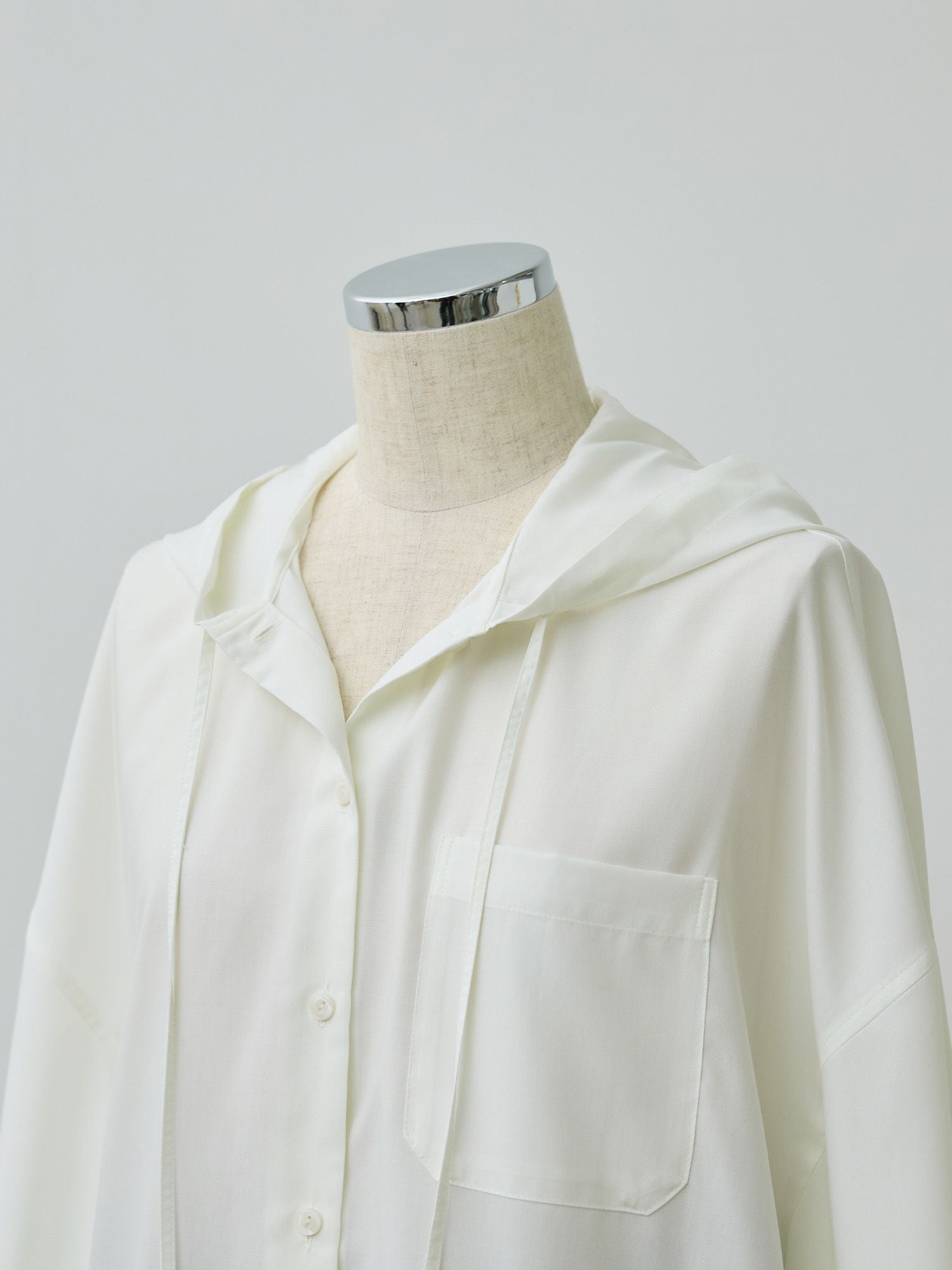 フルダルスパンフードシャツ