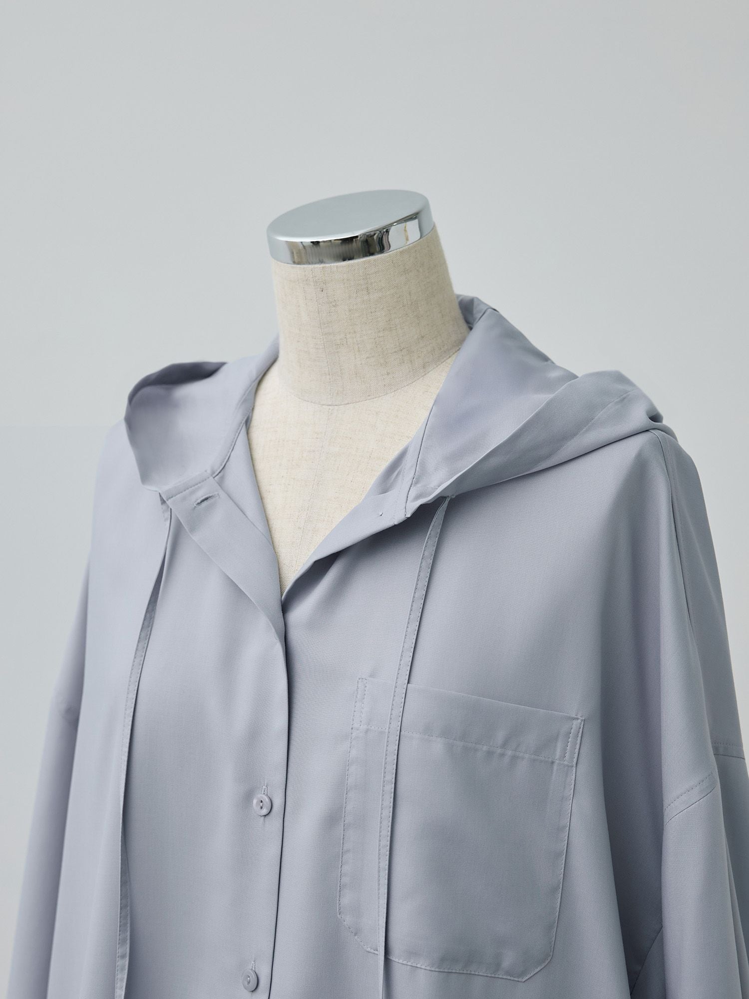 フルダルスパンフードシャツ