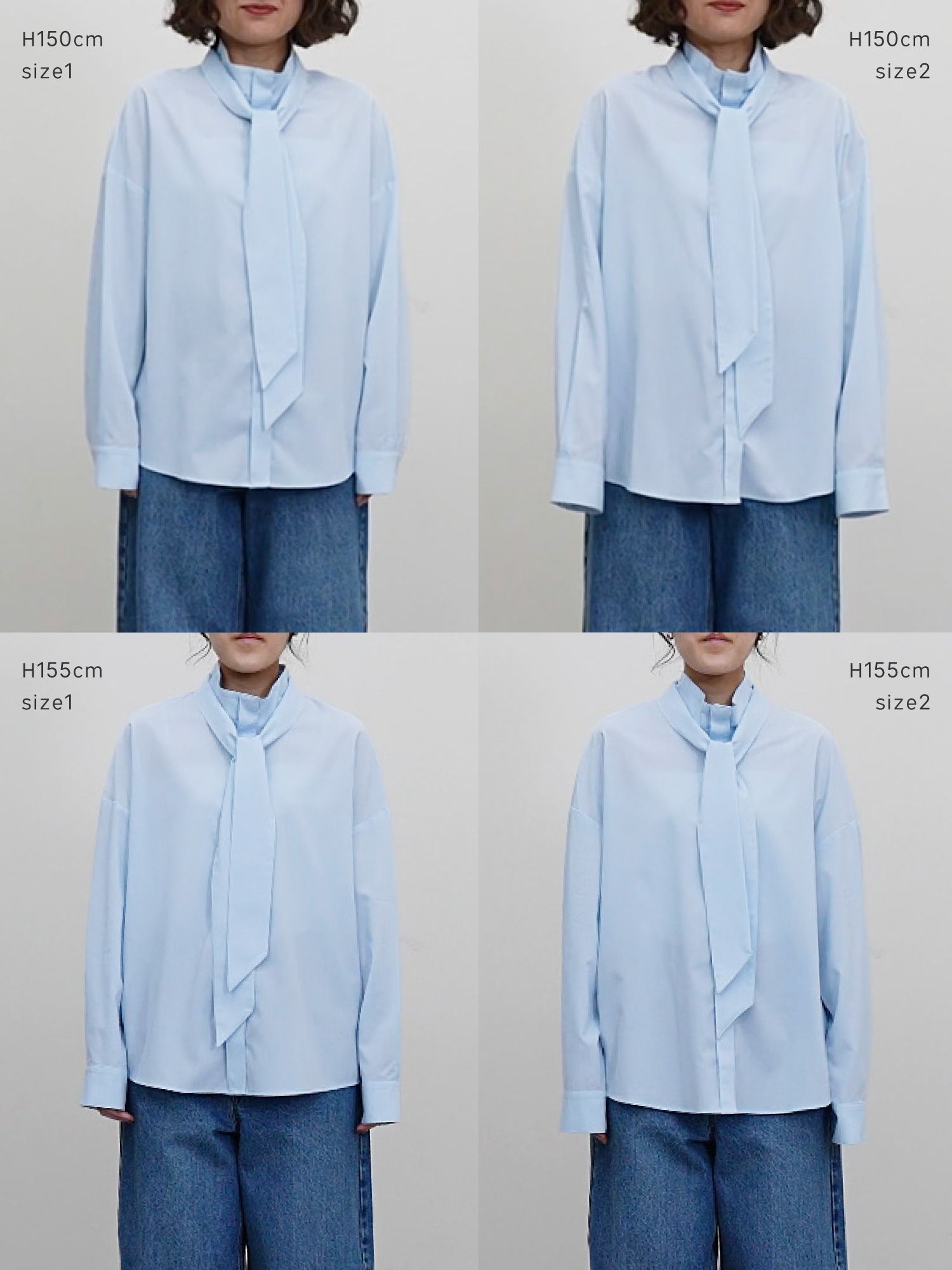 2wayハイネックボウタイシャツ