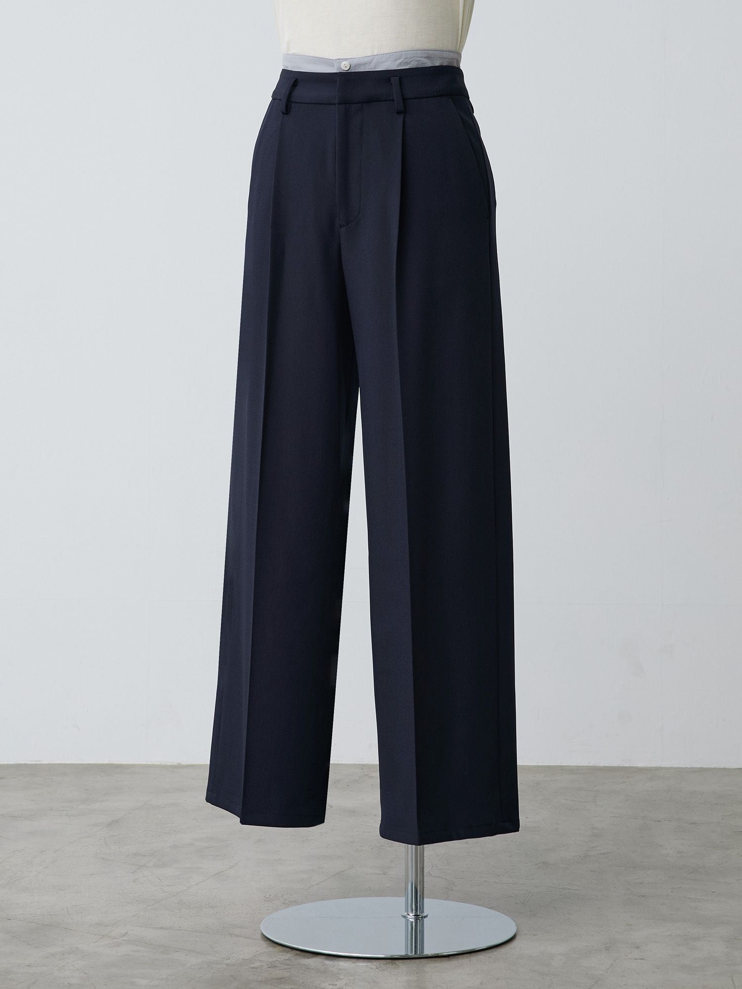 2wayレイヤードストレートパンツ