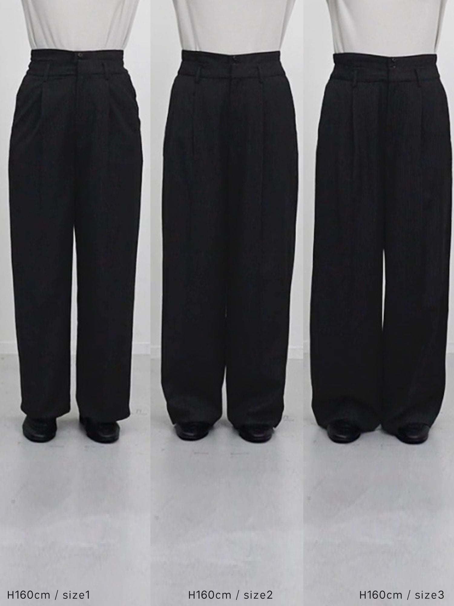 2wayレイヤードストレートパンツ