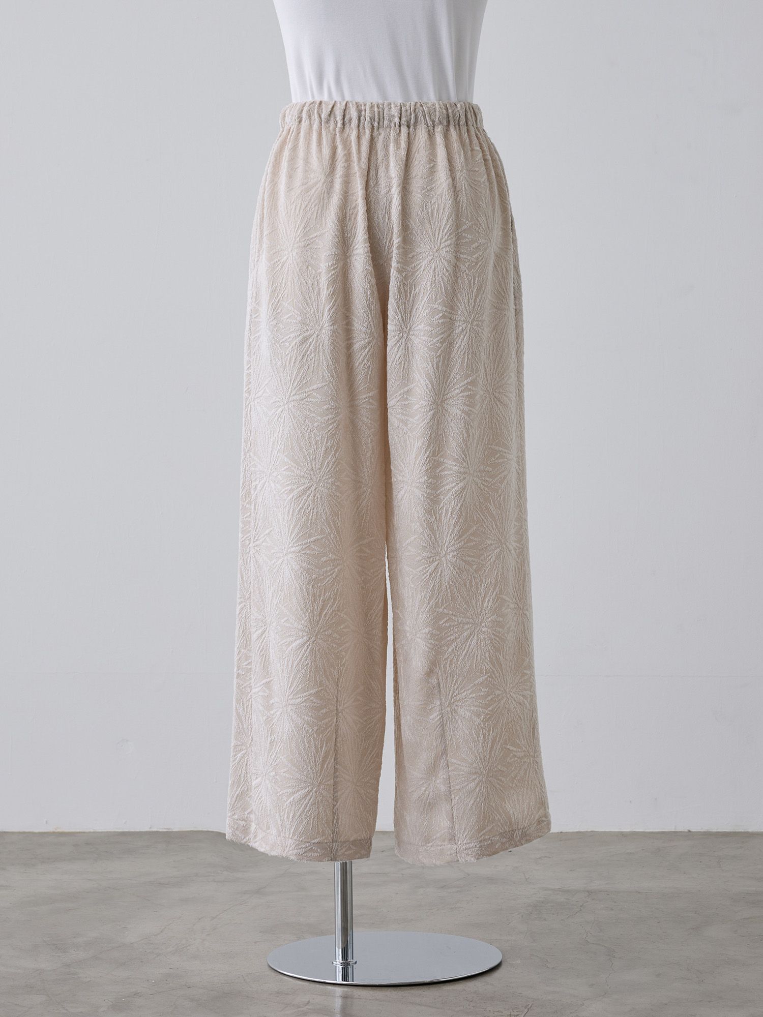 トリアセテートジャカードパンツ