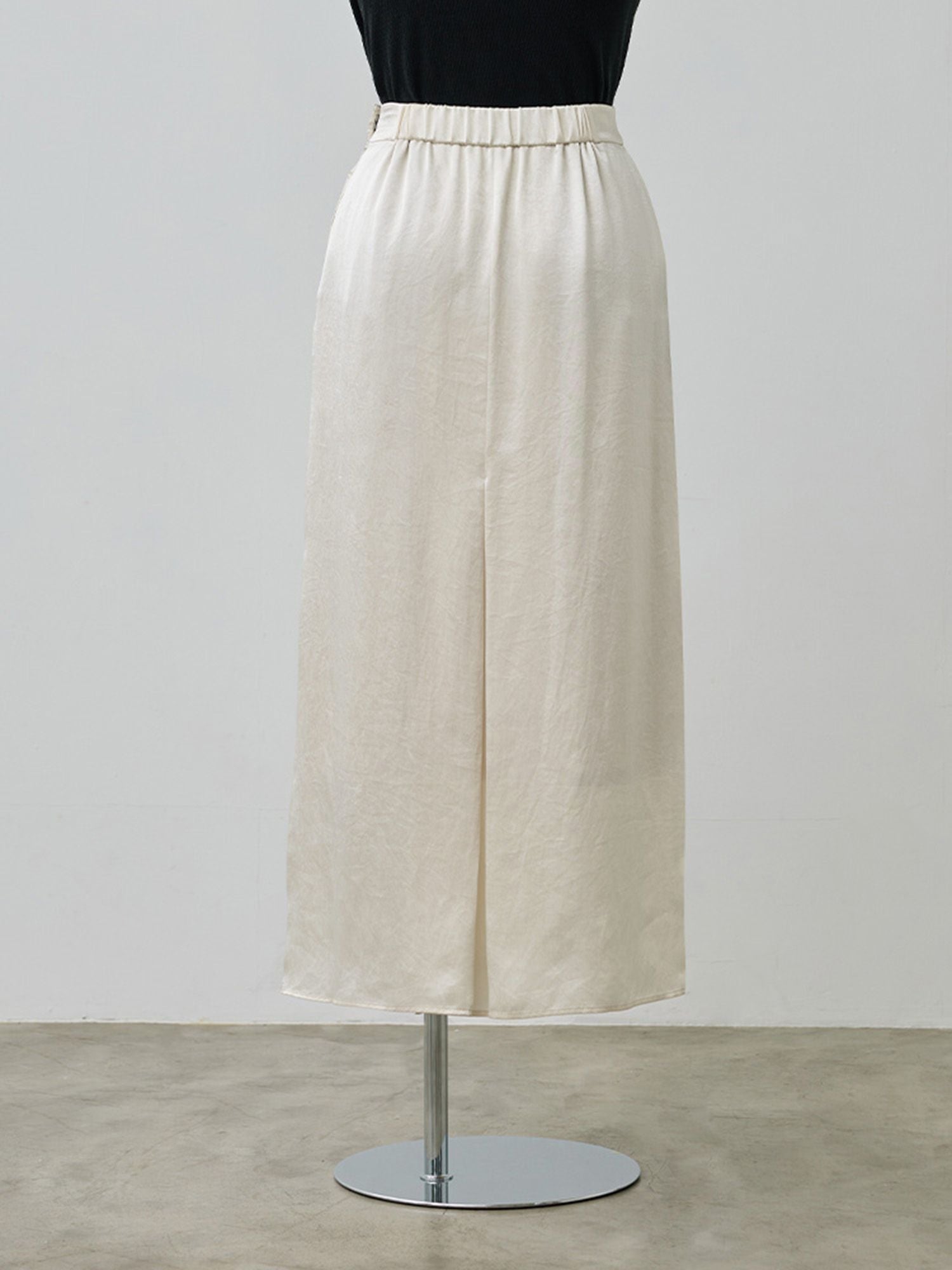 ラップレイヤードIラインスカート