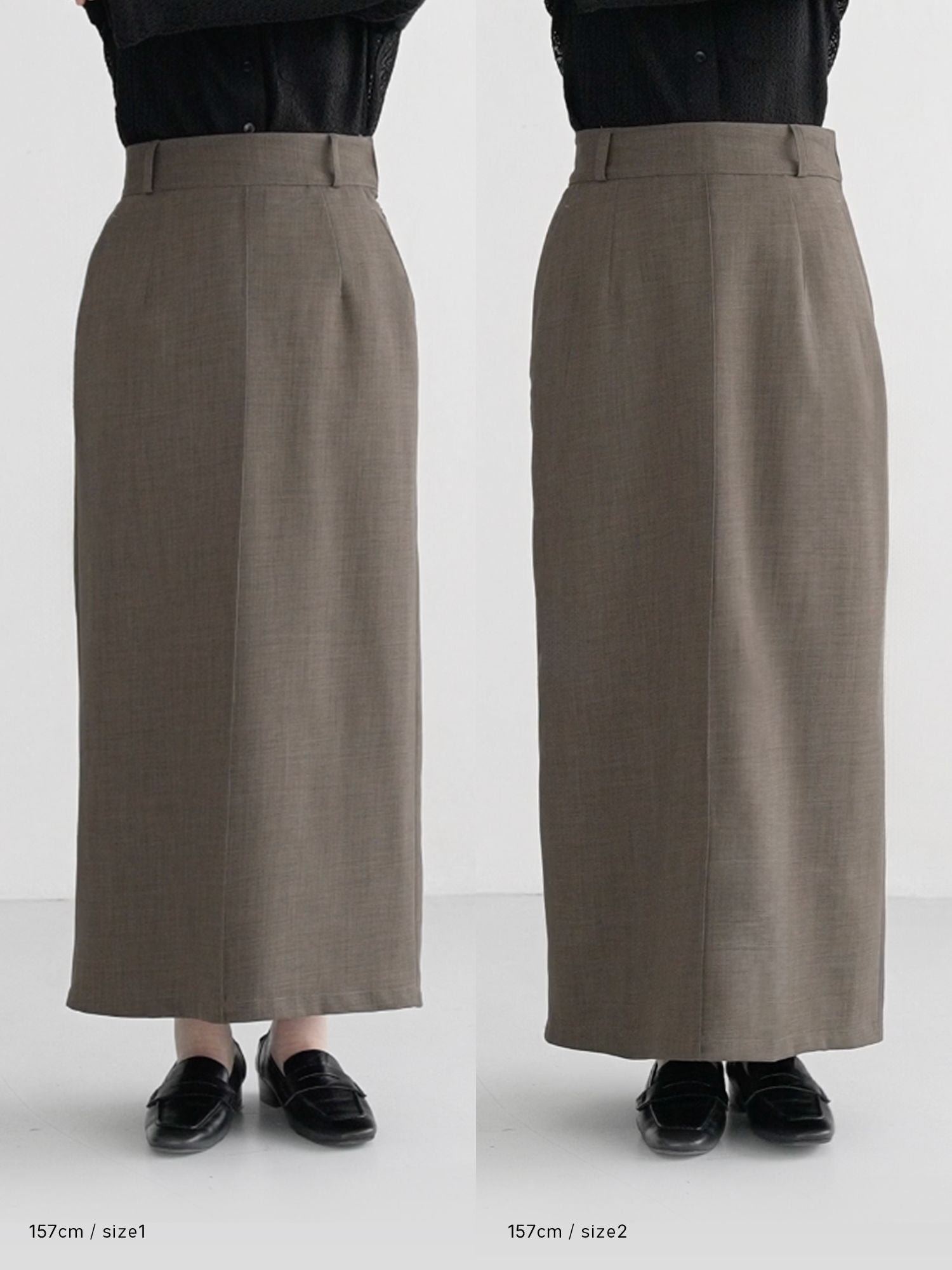 バックタックナロースカート