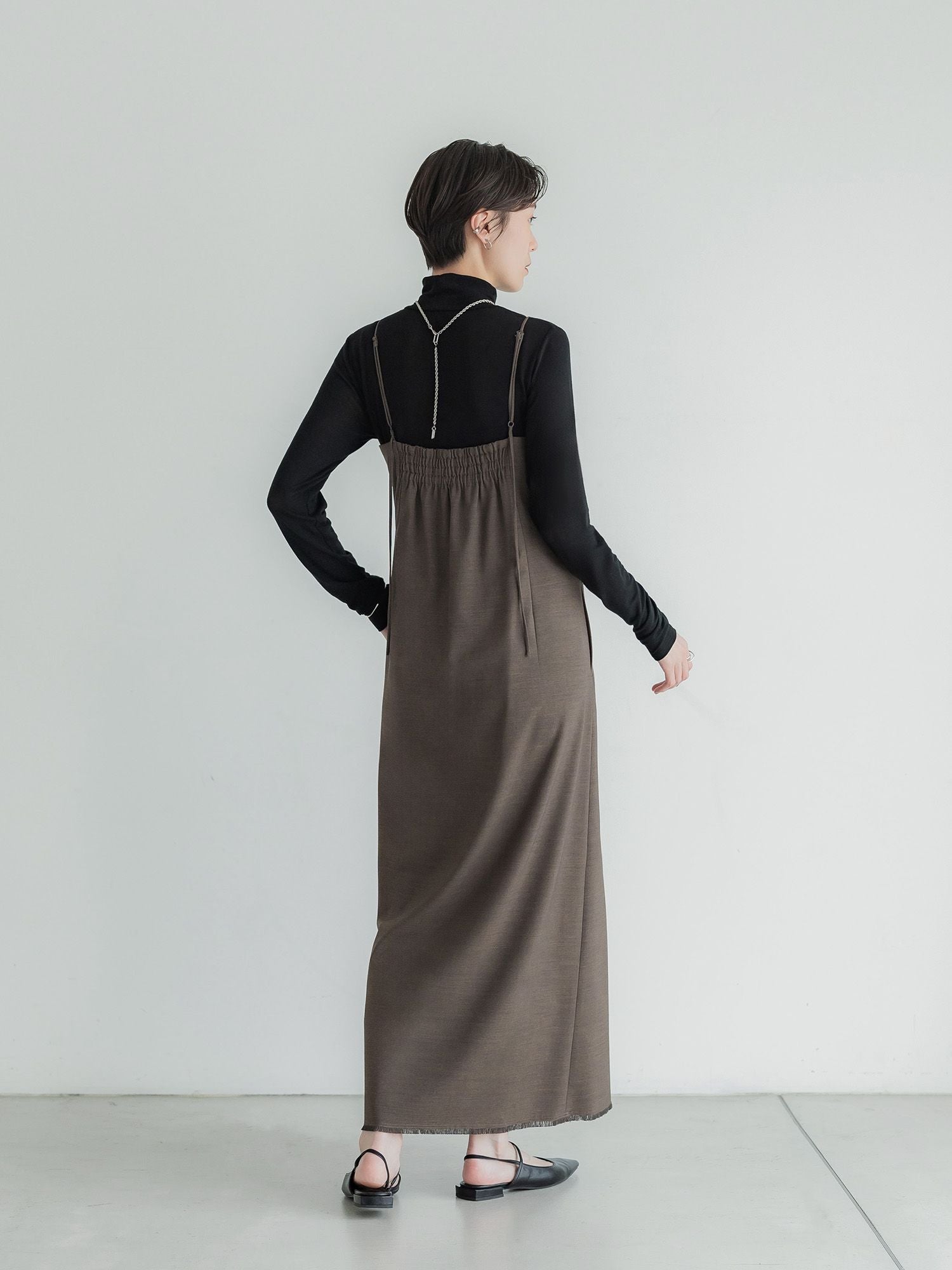 ボックスタックキャミワンピース