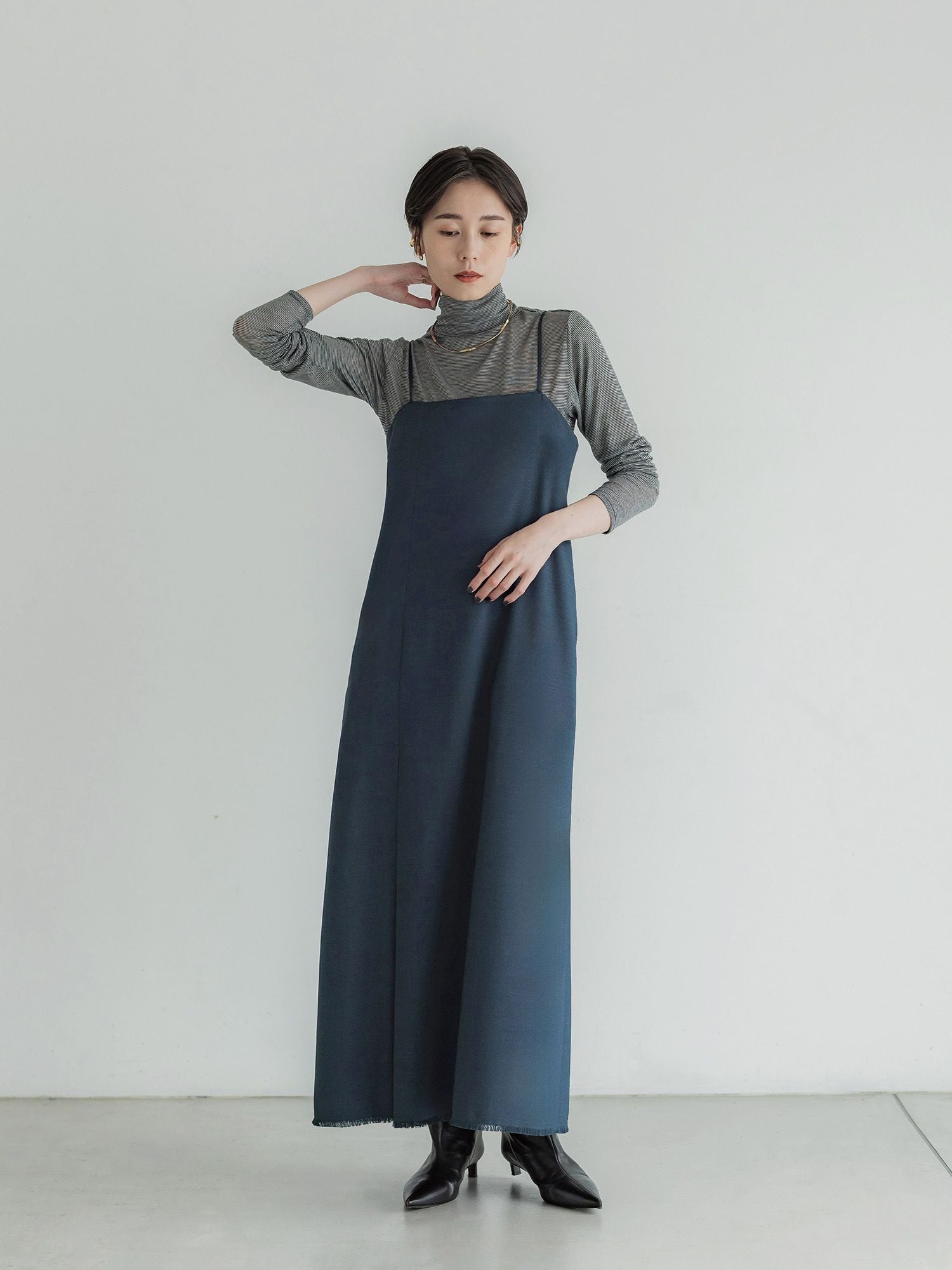 ボックスタックキャミワンピース