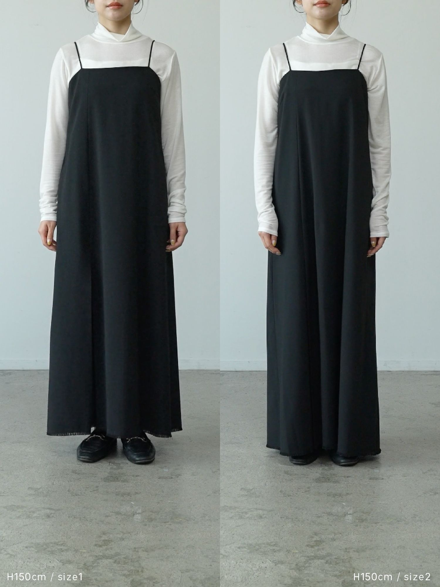 ボックスタックキャミワンピース