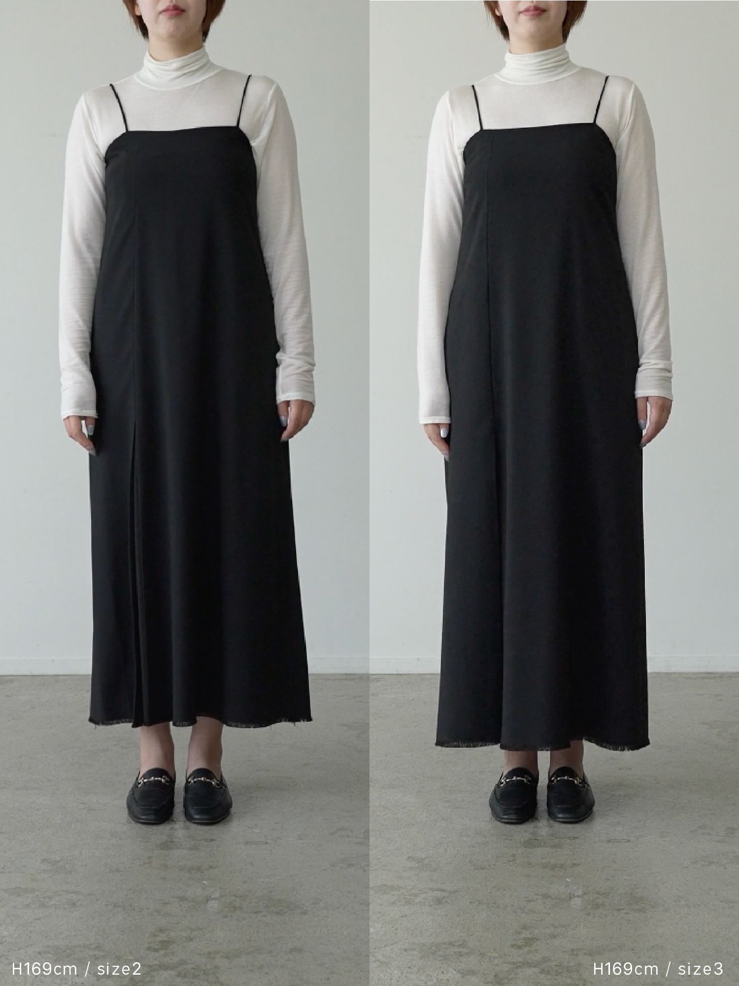 ボックスタックキャミワンピース