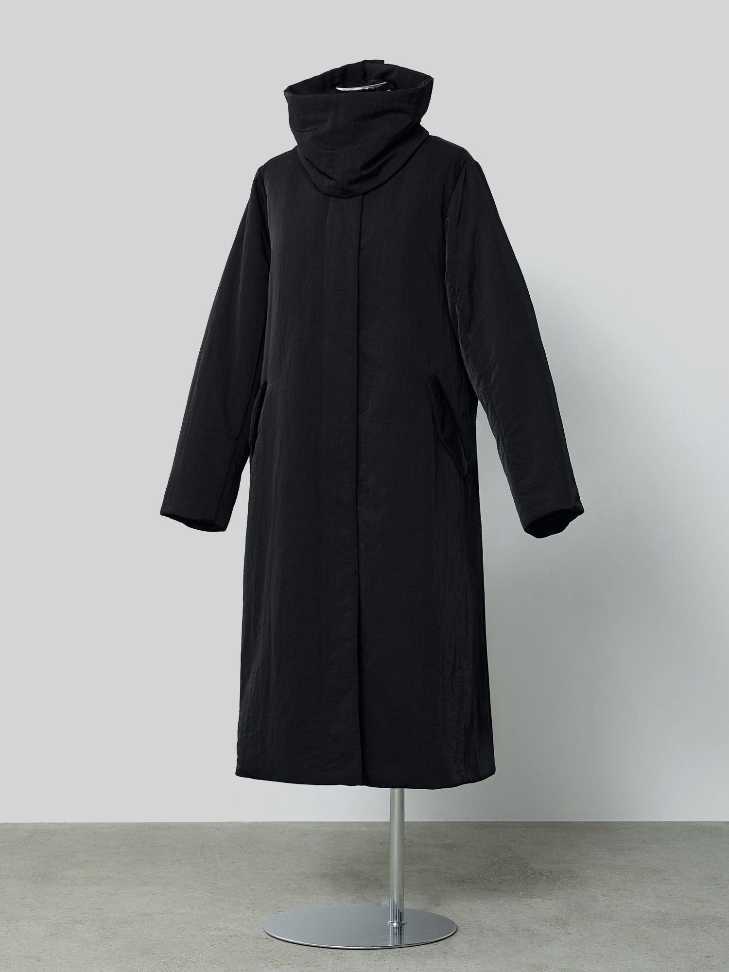 2wayノーカラーパファーコート