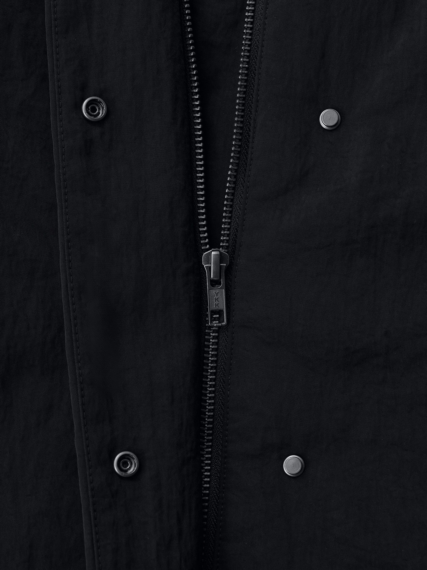 2wayノーカラーパファーコート