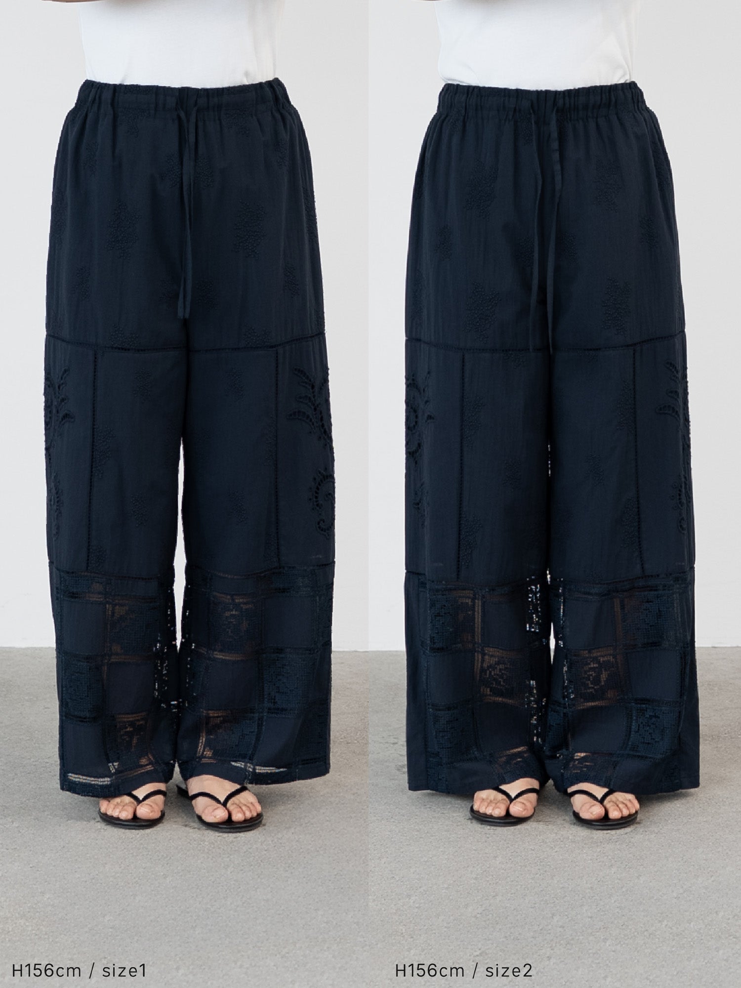 crewre パネルデザインコットンレースパンツ crewre online store / パネルデザインコットンレースパンツ