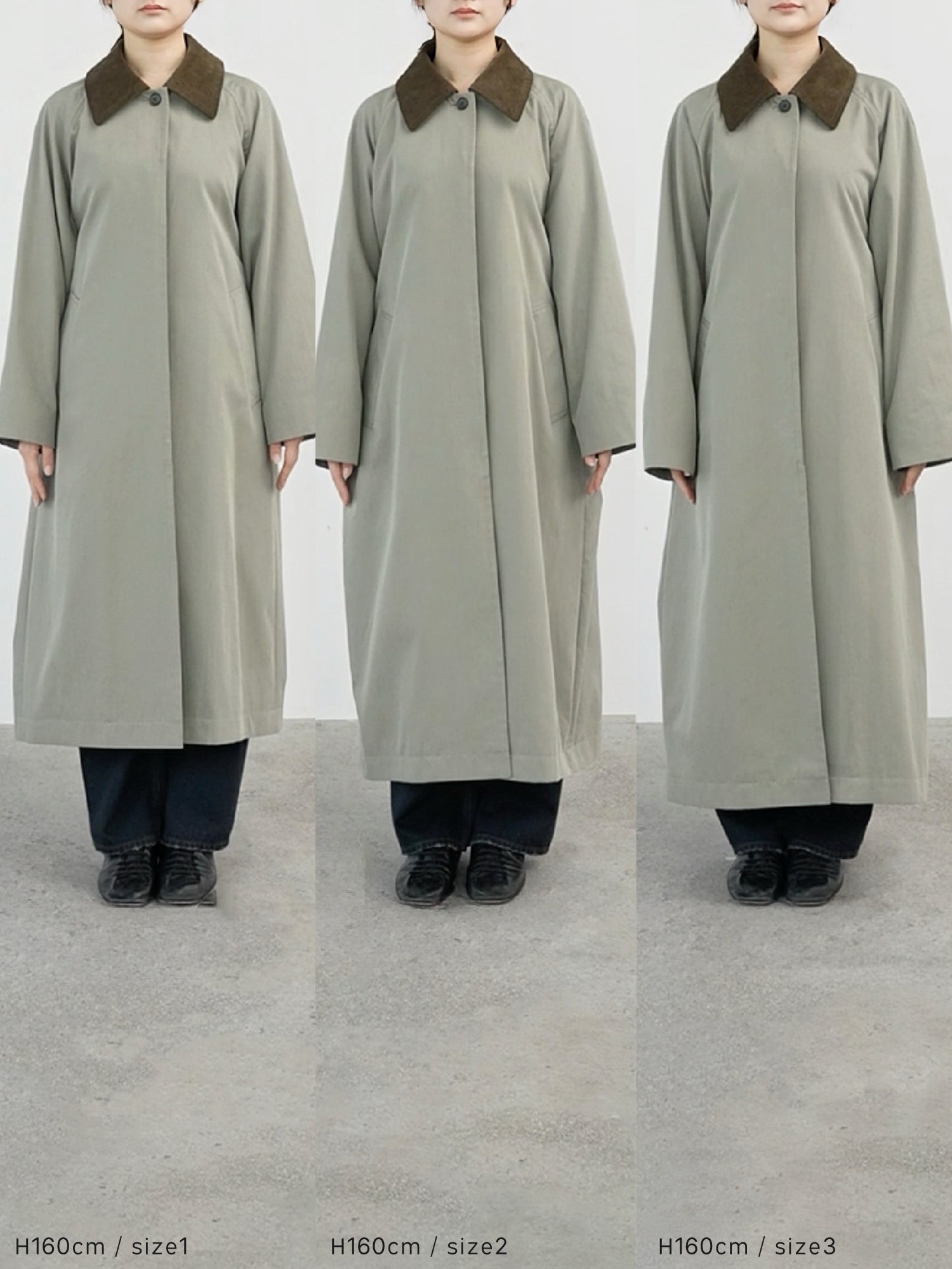 2wayカラーツイルロングコート