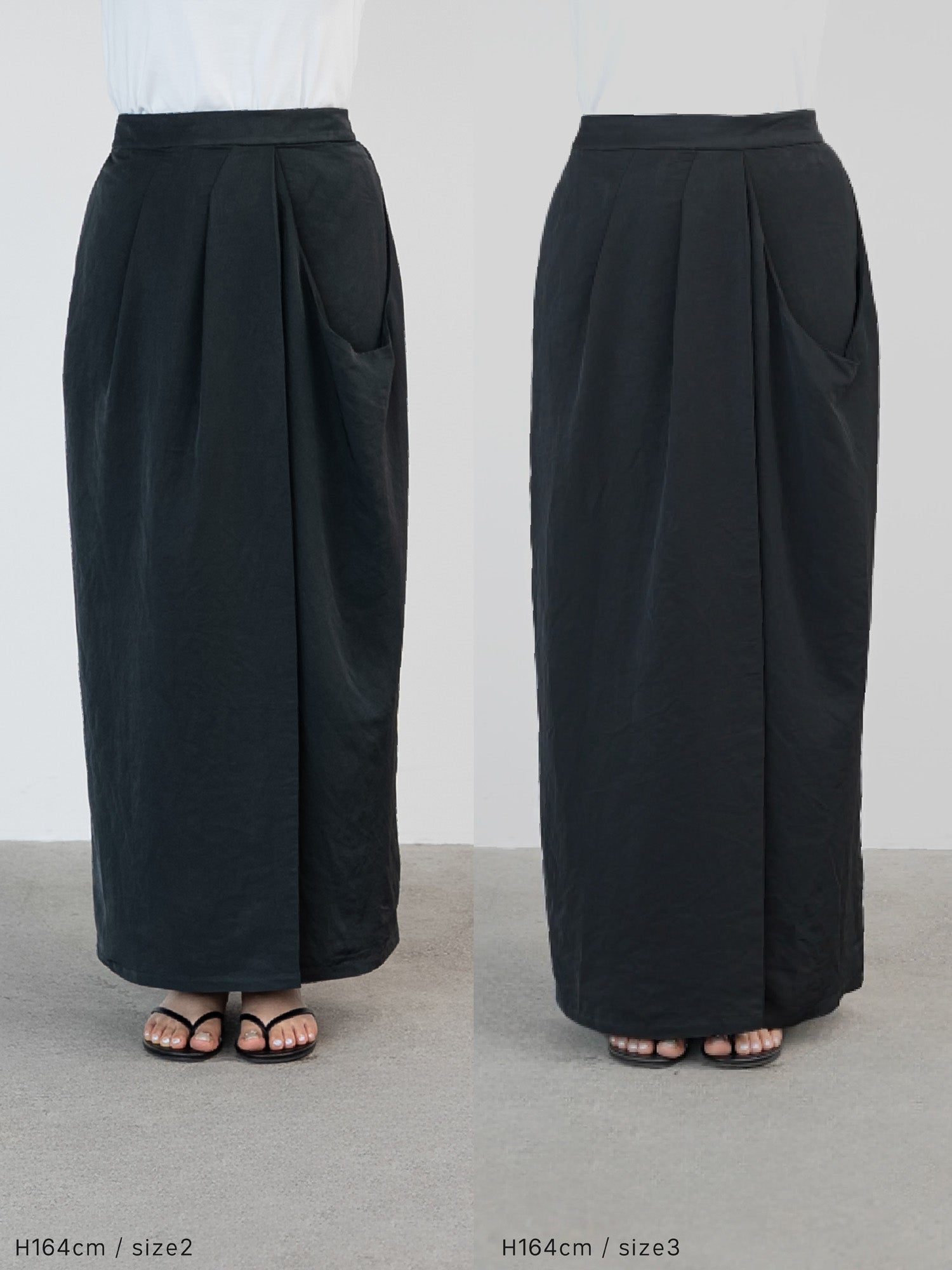 crewre クルーレ　ドレープアシンメトリースカート　スカート ドレープアシンメトリースカート｜crewre（クルーレ）