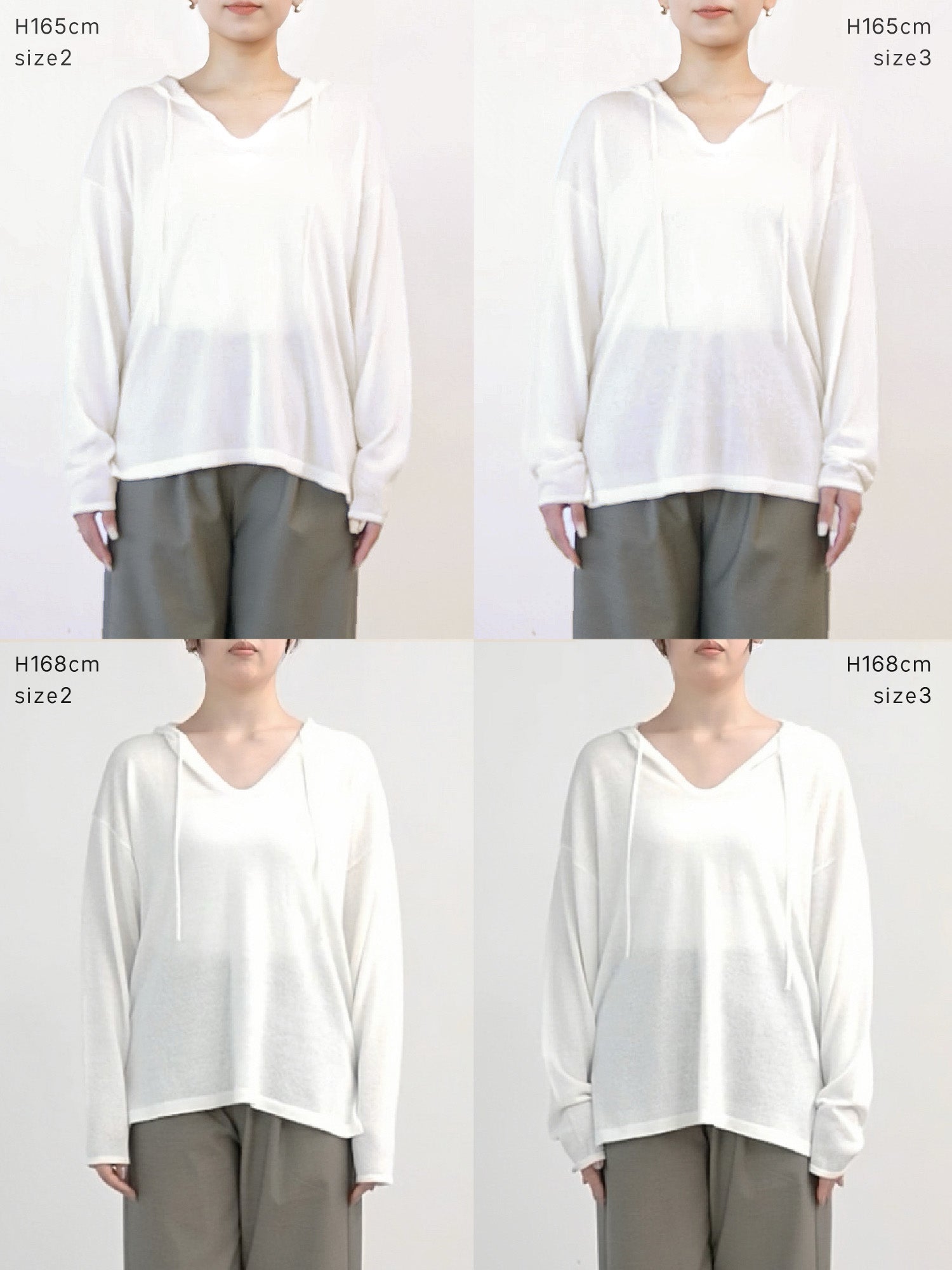 crewre キーネックシアーニットフーディ iron gray サイズ3 crewre online store / キーネックシアーニットフーディ