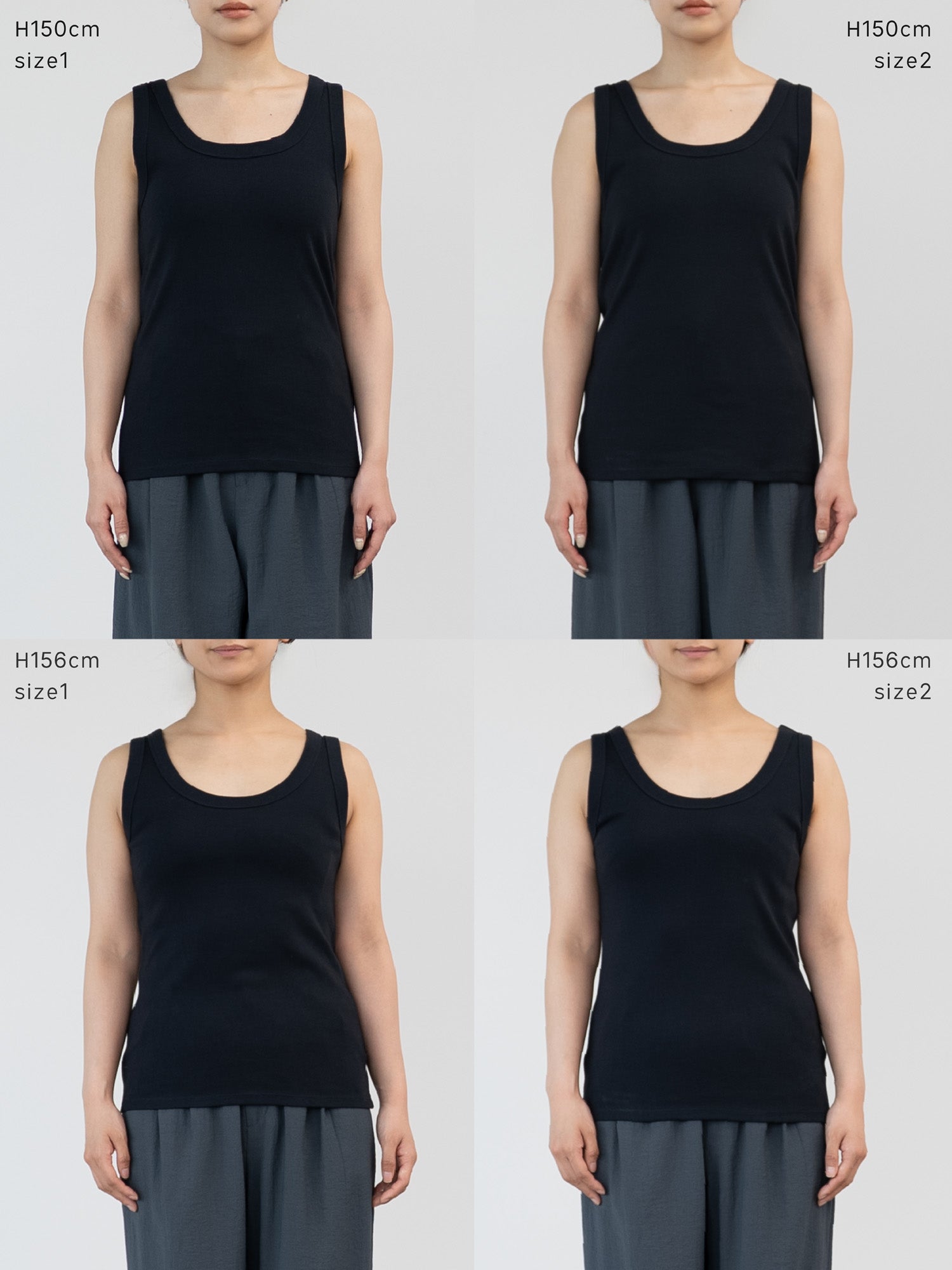 crewre online store / 2wayフライススリムタンクトップ