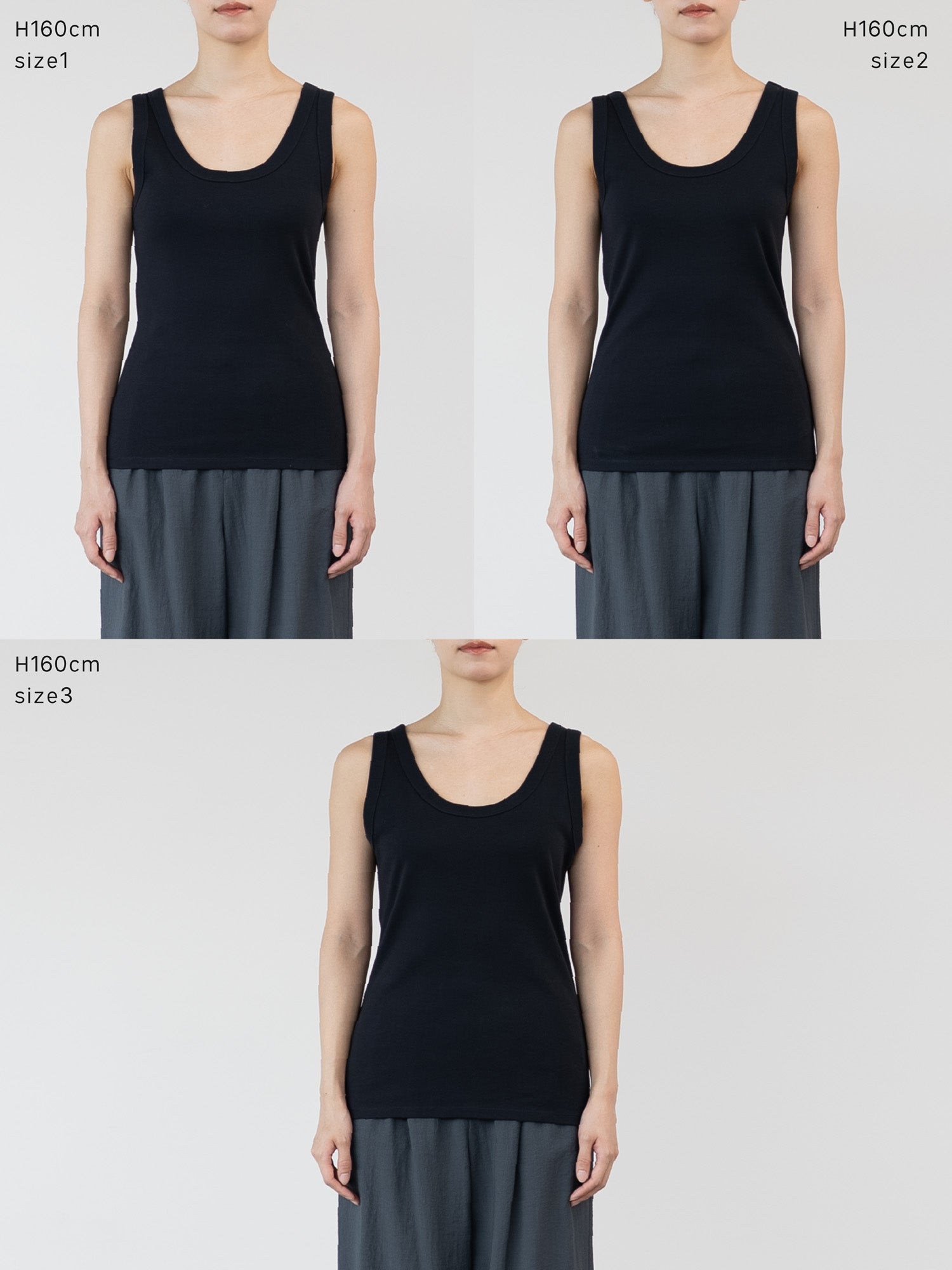 crewre online store / 2wayフライススリムタンクトップ