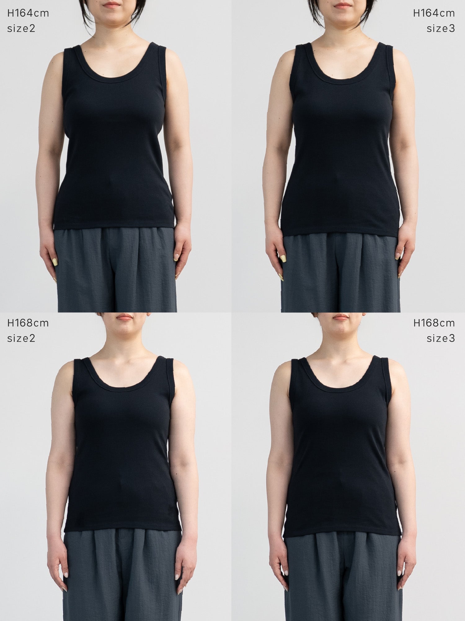 crewre online store / 2wayフライススリムタンクトップ