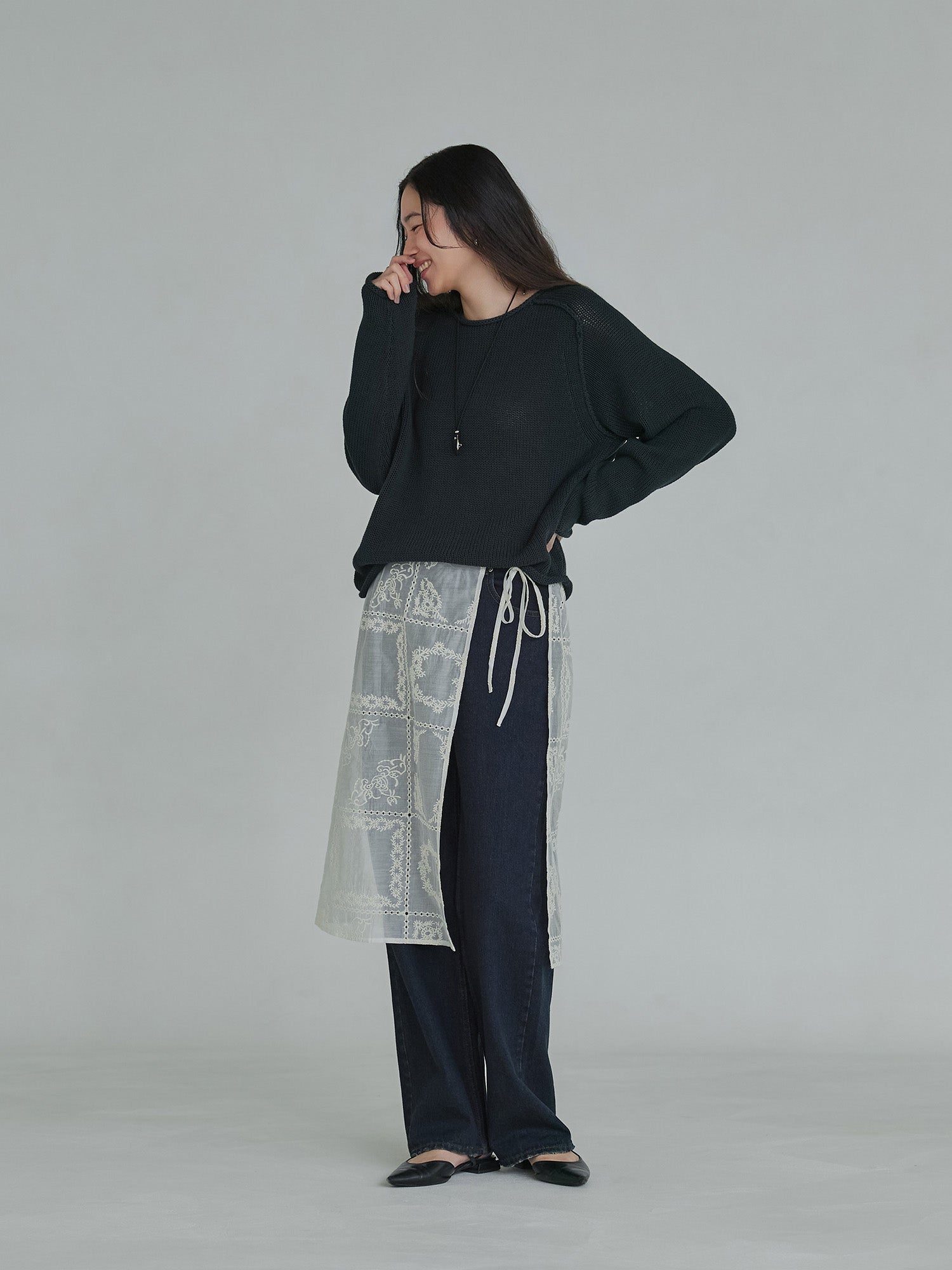 crewre online store / フリーシェイプブローチネックレス