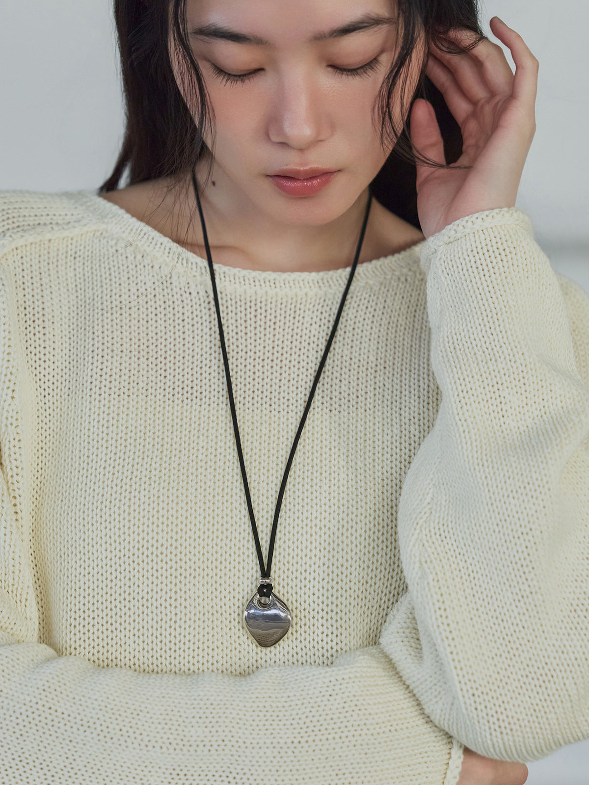 crewre online store / フリーシェイプブローチネックレス